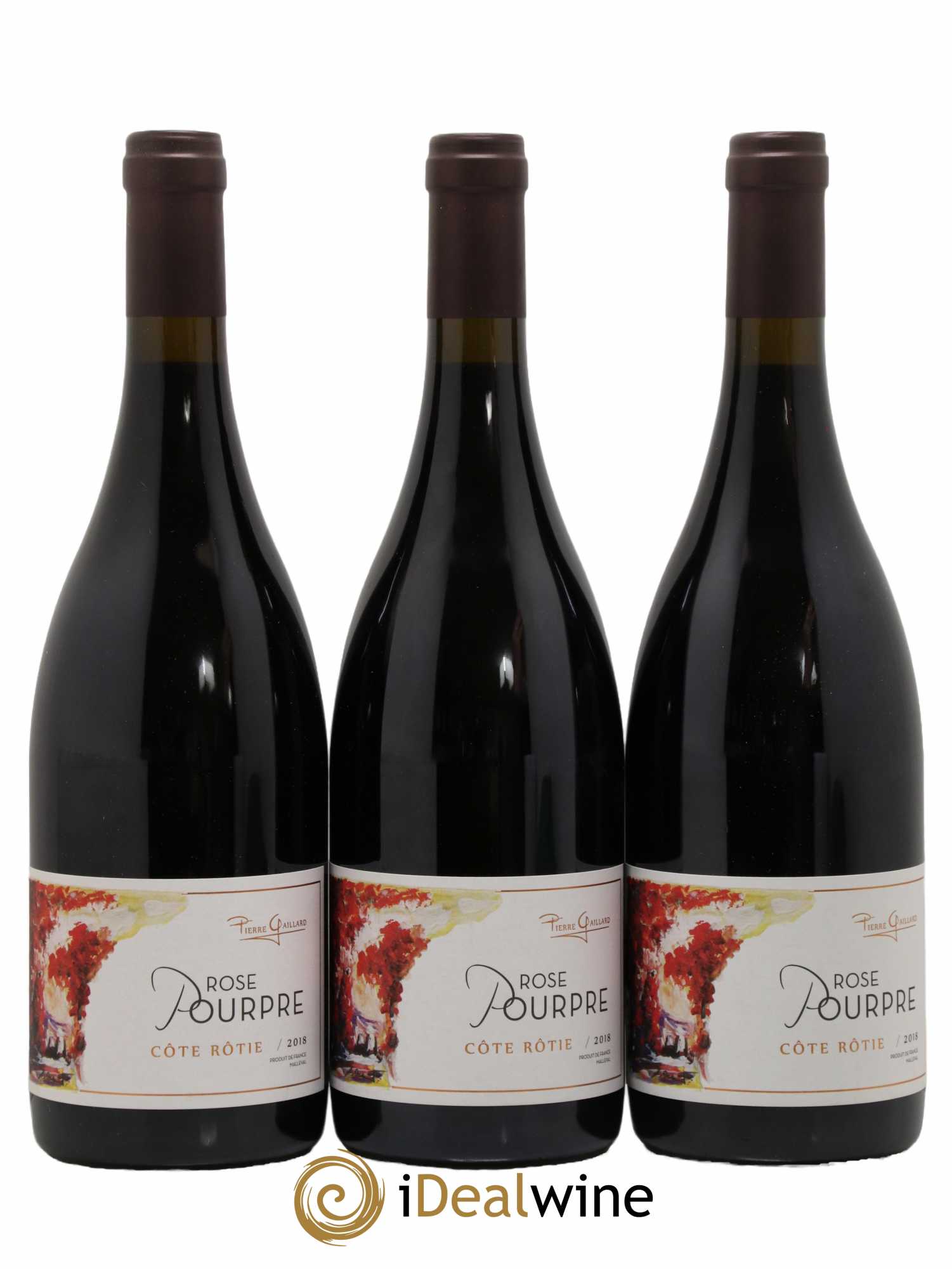 Côte-Rôtie Rose Pourpre Pierre Gaillard 2018 - Lot de 3 bouteilles - 0