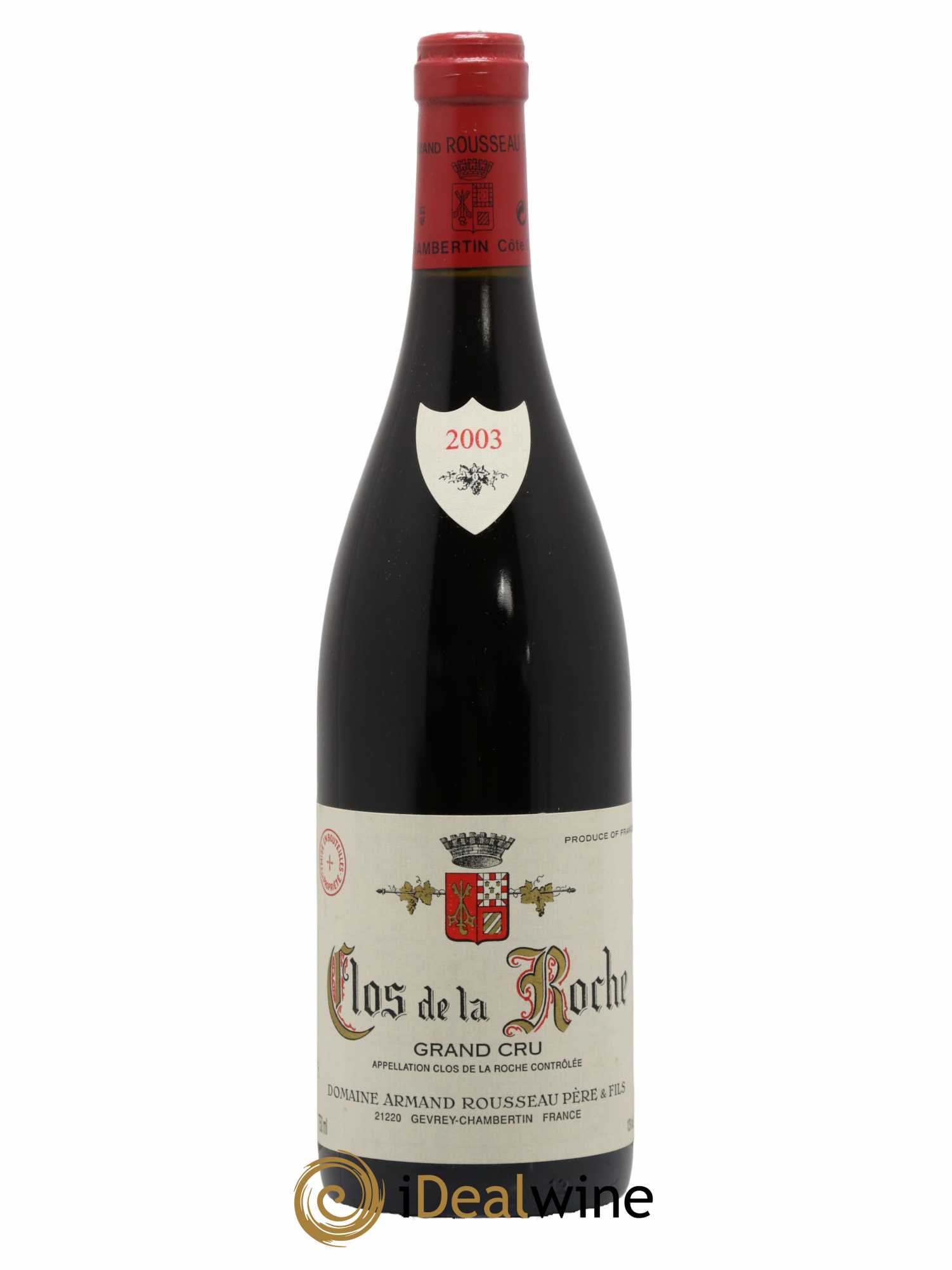 Clos de la Roche Grand Cru Armand Rousseau (Domaine) 2003 - Lot de 1 bouteille - 0