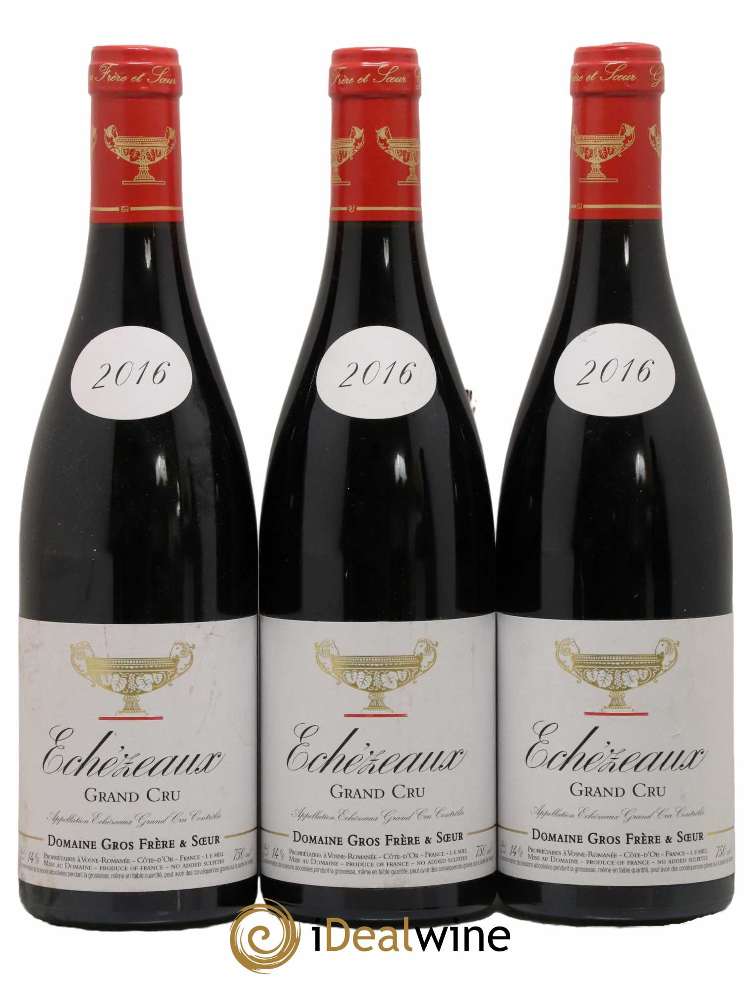 Echezeaux Grand Cru Gros Frère & Soeur 2016 - Lot de 3 bouteilles - 0