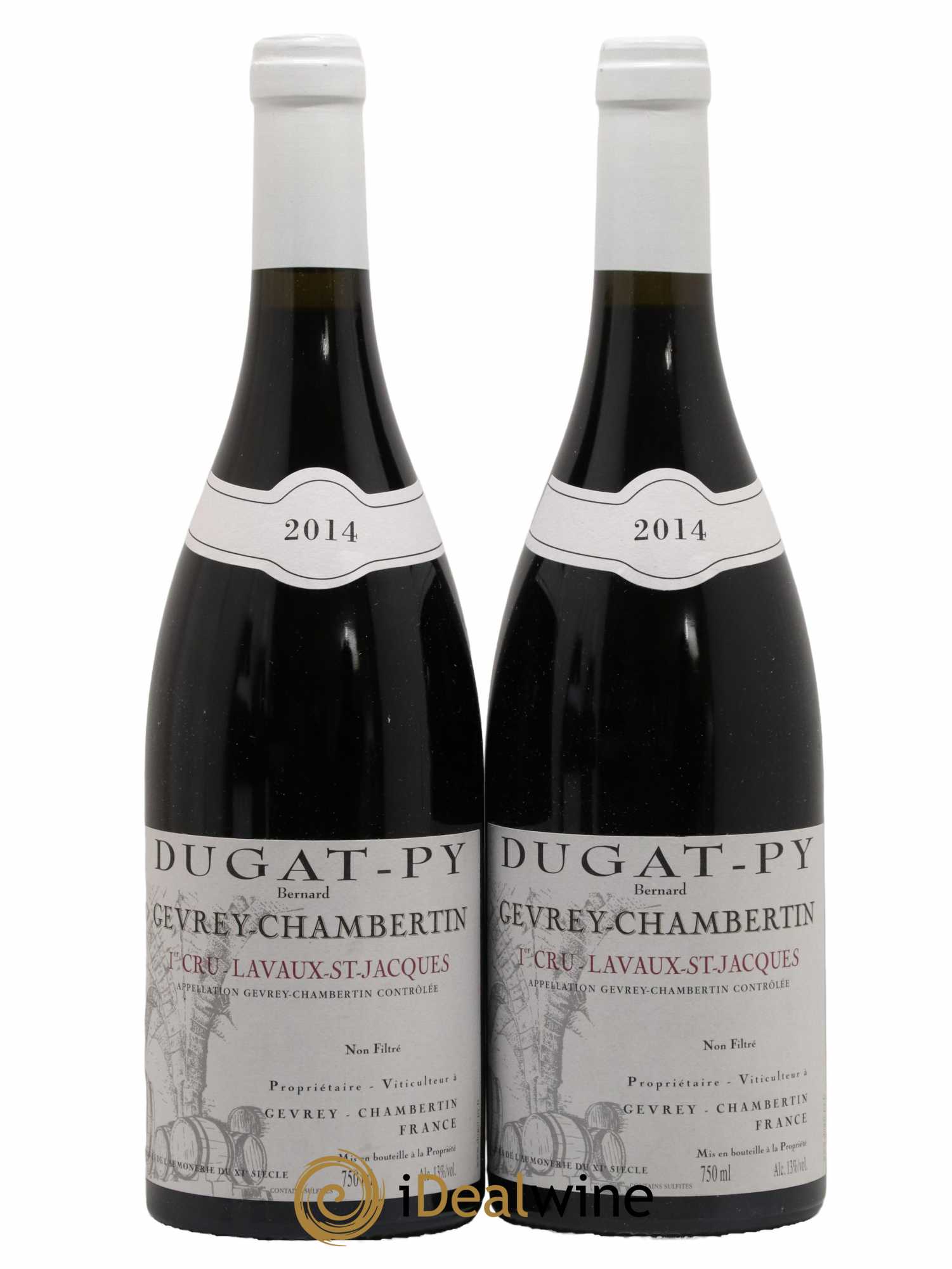 Gevrey-Chambertin 1er Cru Lavaux Saint Jacques Dugat-Py 2014 - Lot de 2 bouteilles - 0