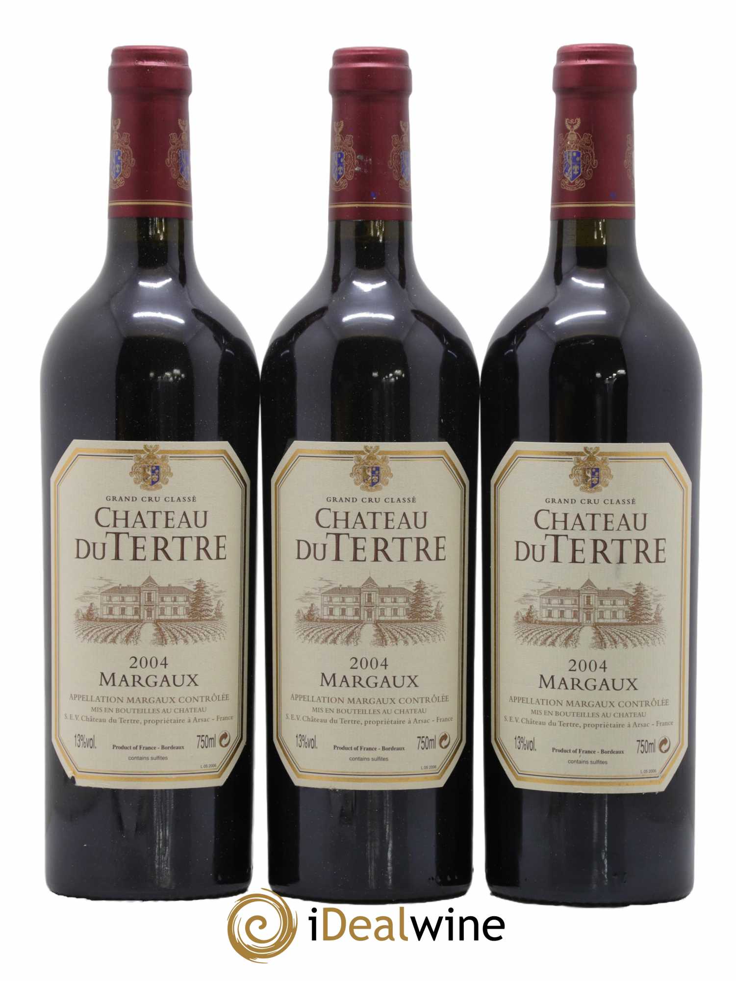 Château du Tertre 5ème Grand Cru Classé 2004 - Lotto di 12 bottiglie - 1
