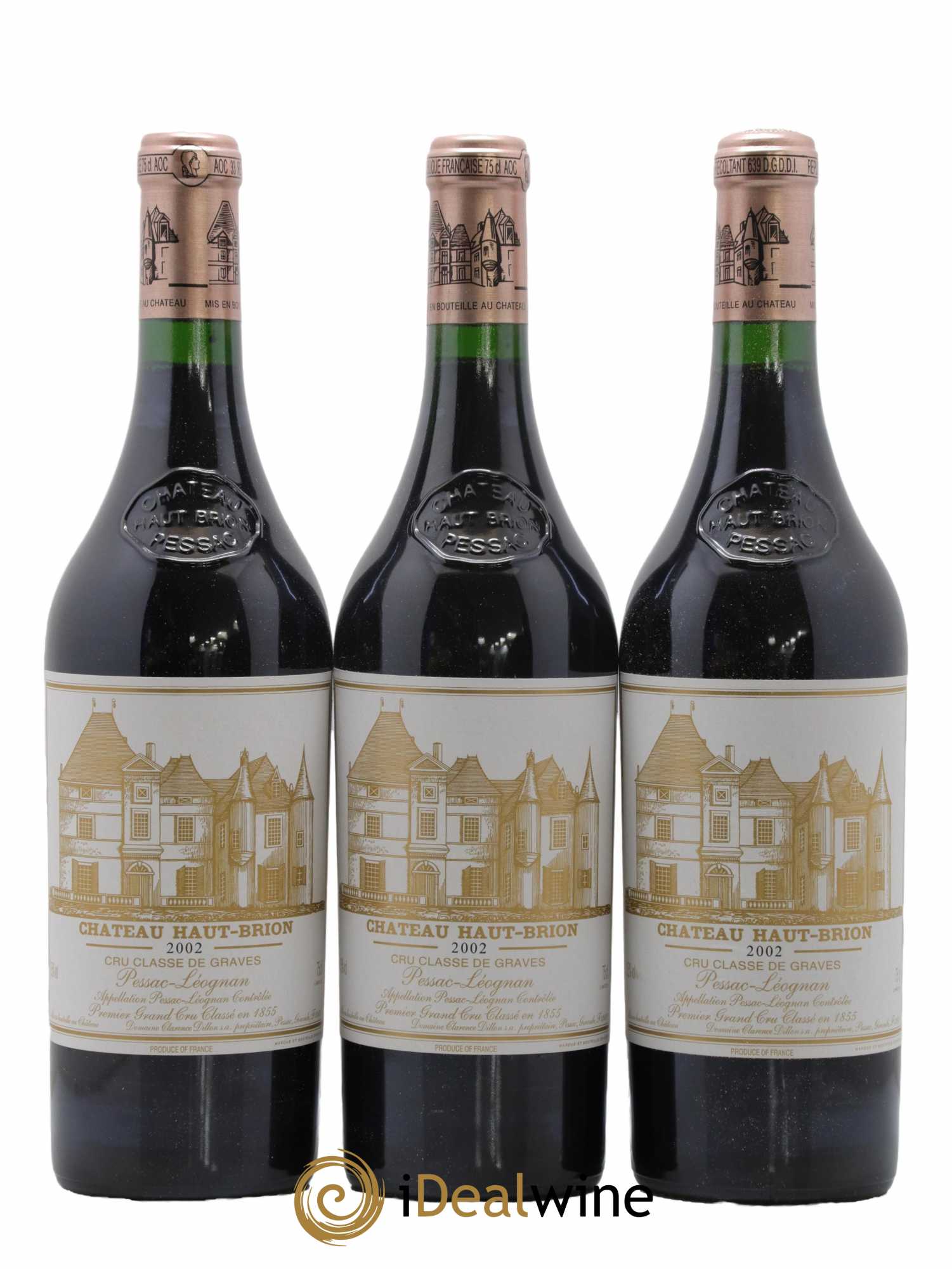 Château Haut Brion 1er Grand Cru Classé 2002 - Lot de 6 bouteilles - 1