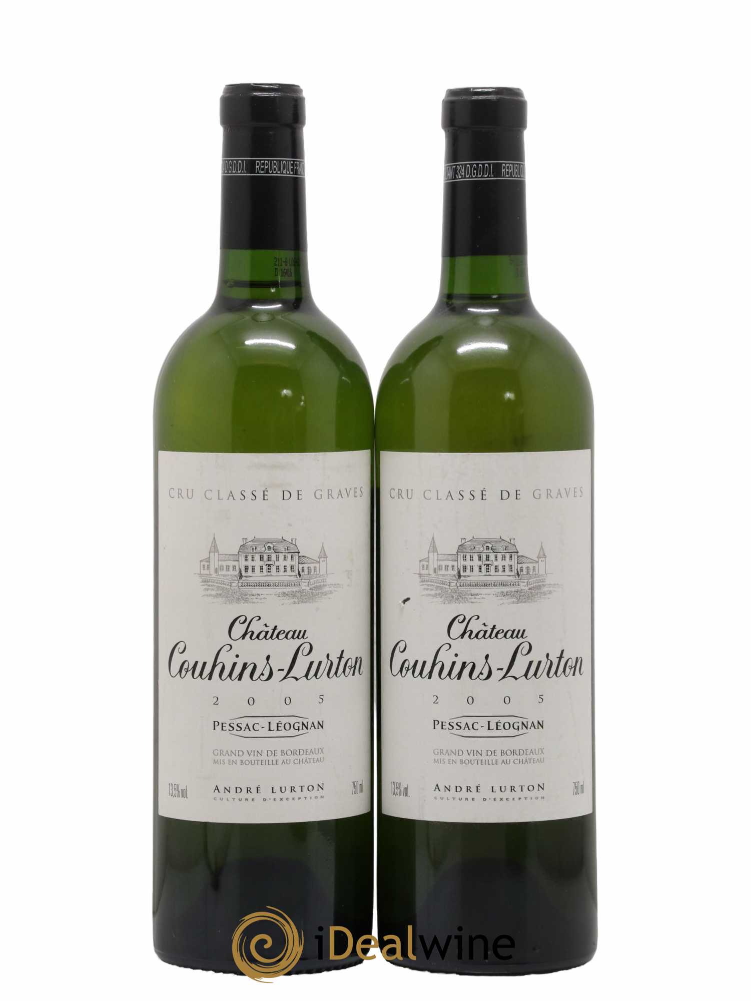 Château Couhins-Lurton Cru Classé de Graves 2005 - Lot de 2 bouteilles - 0