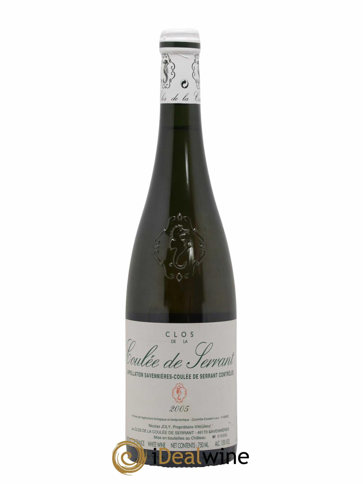 Savennières Clos de la Coulée de Serrant Vignobles de la Coulée de Serrant - Nicolas Joly 2005 - Lot de 1 bouteille - 0