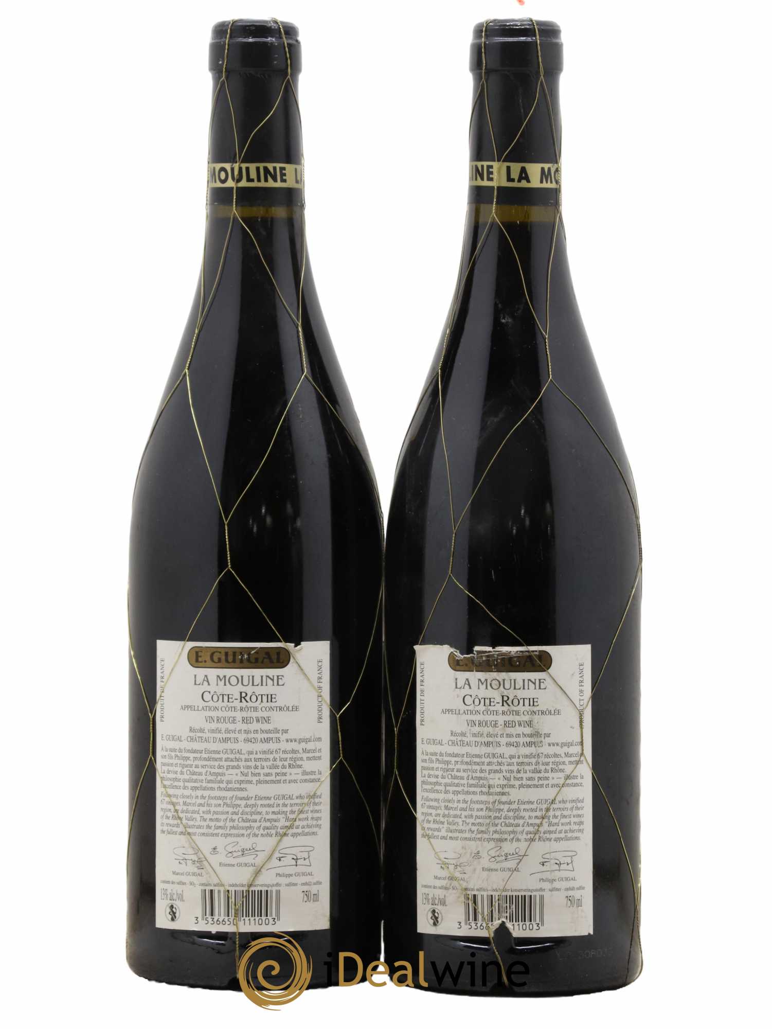 Côte-Rôtie La Mouline Guigal 2004 - Lot de 2 bouteilles - 1