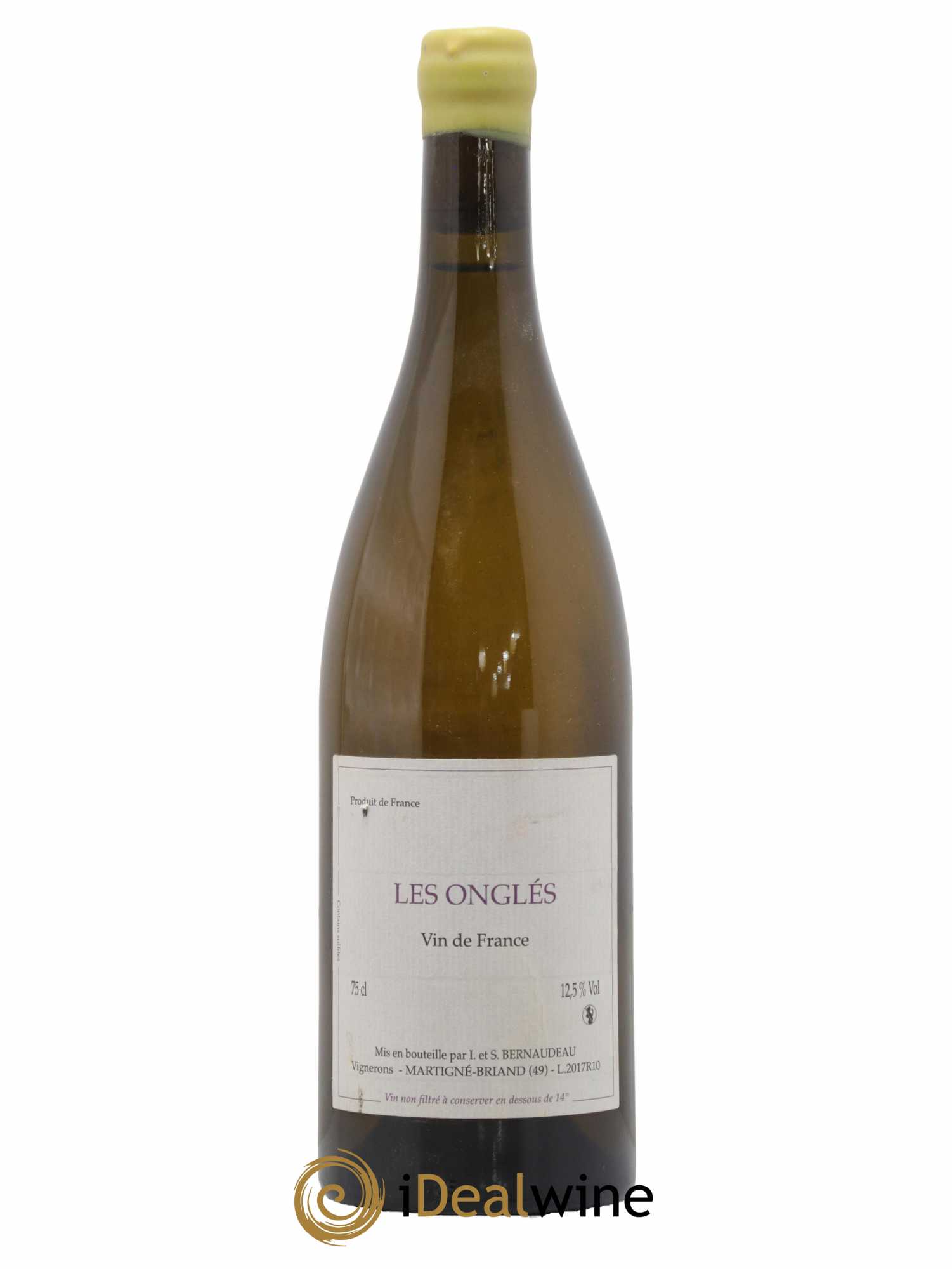 Vin de France Les Onglés Stéphane Bernaudeau 2017 - Lot de 1 bouteille - 0