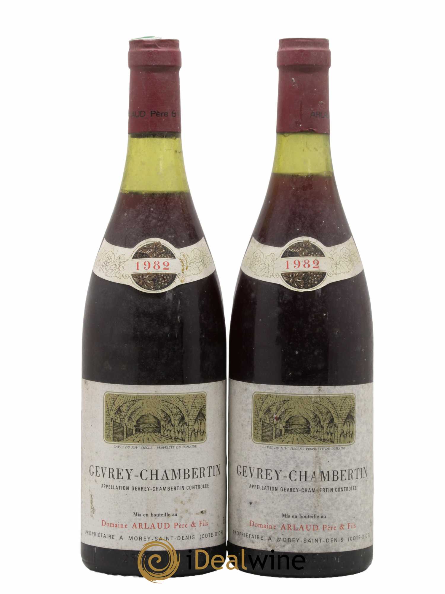 Gevrey-Chambertin Arlaud 1982 - Lot de 2 bouteilles - 0