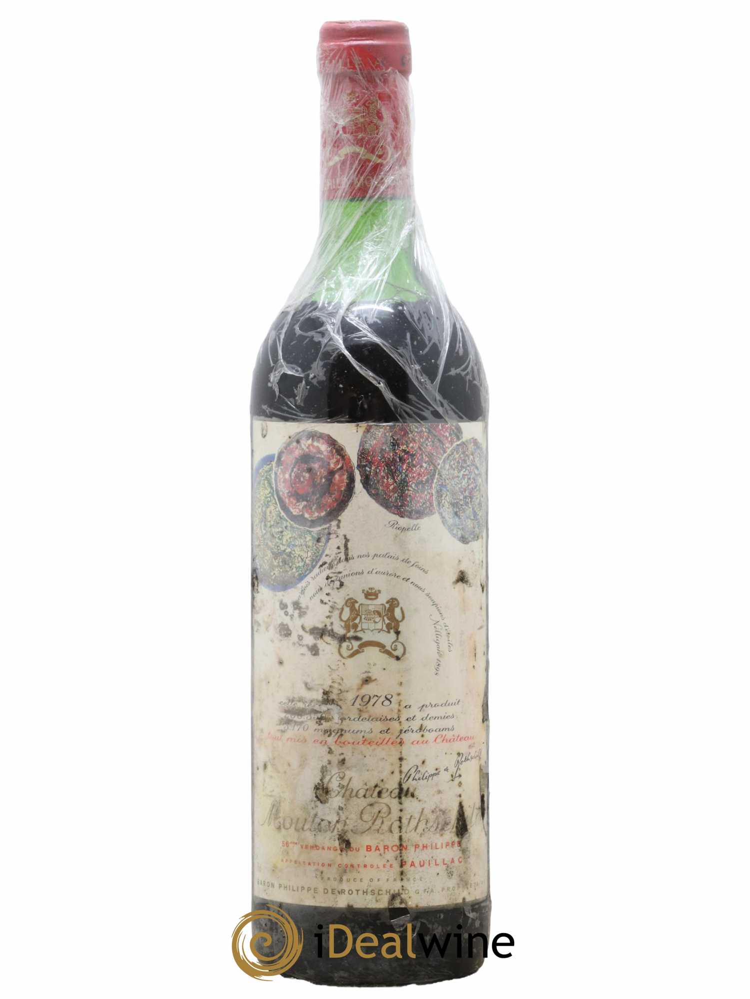 Château Mouton Rothschild 1er Grand Cru Classé 1978 - Lot de 1 bouteille - 0