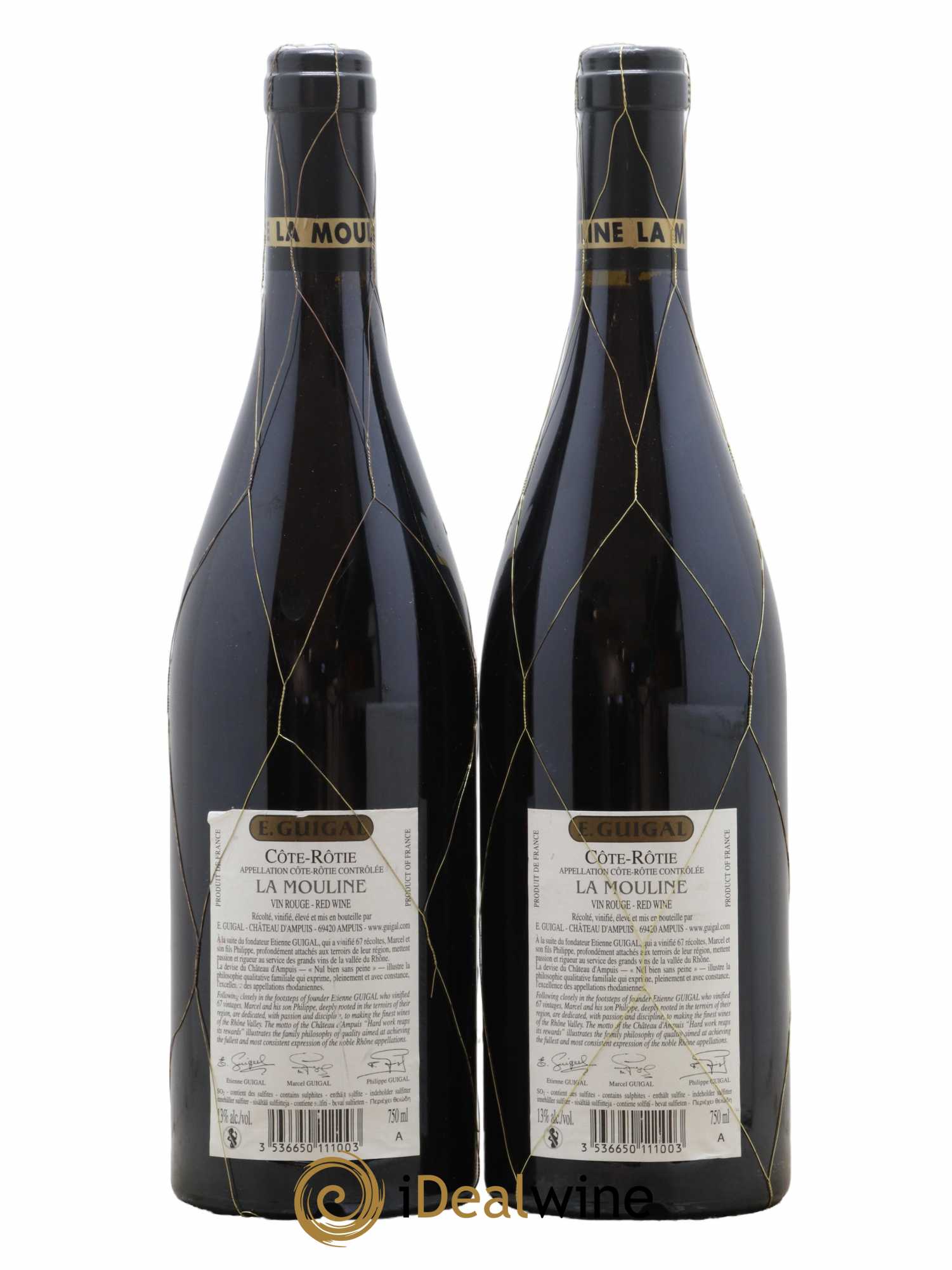 Côte-Rôtie La Mouline Guigal 2008 - Lot de 2 bouteilles - 1