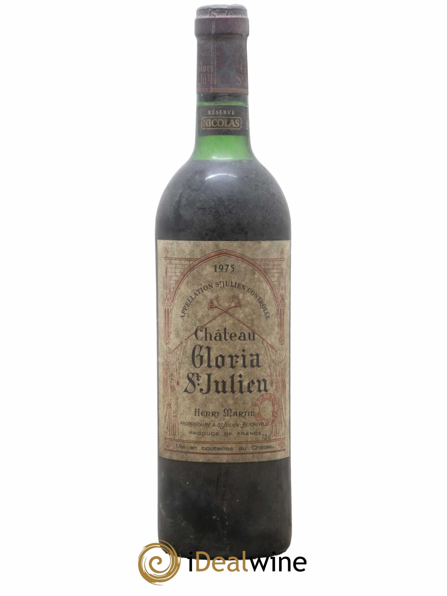 Château Gloria 1975 - Lot de 1 bouteille - 0