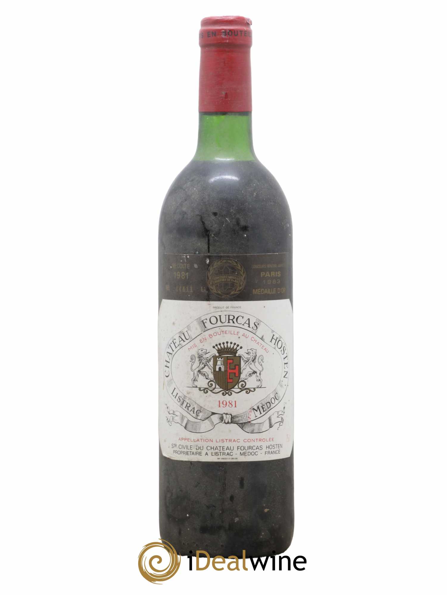 Château Fourcas Hosten Cru Bourgeois 1981 - Lot de 1 bouteille - 0