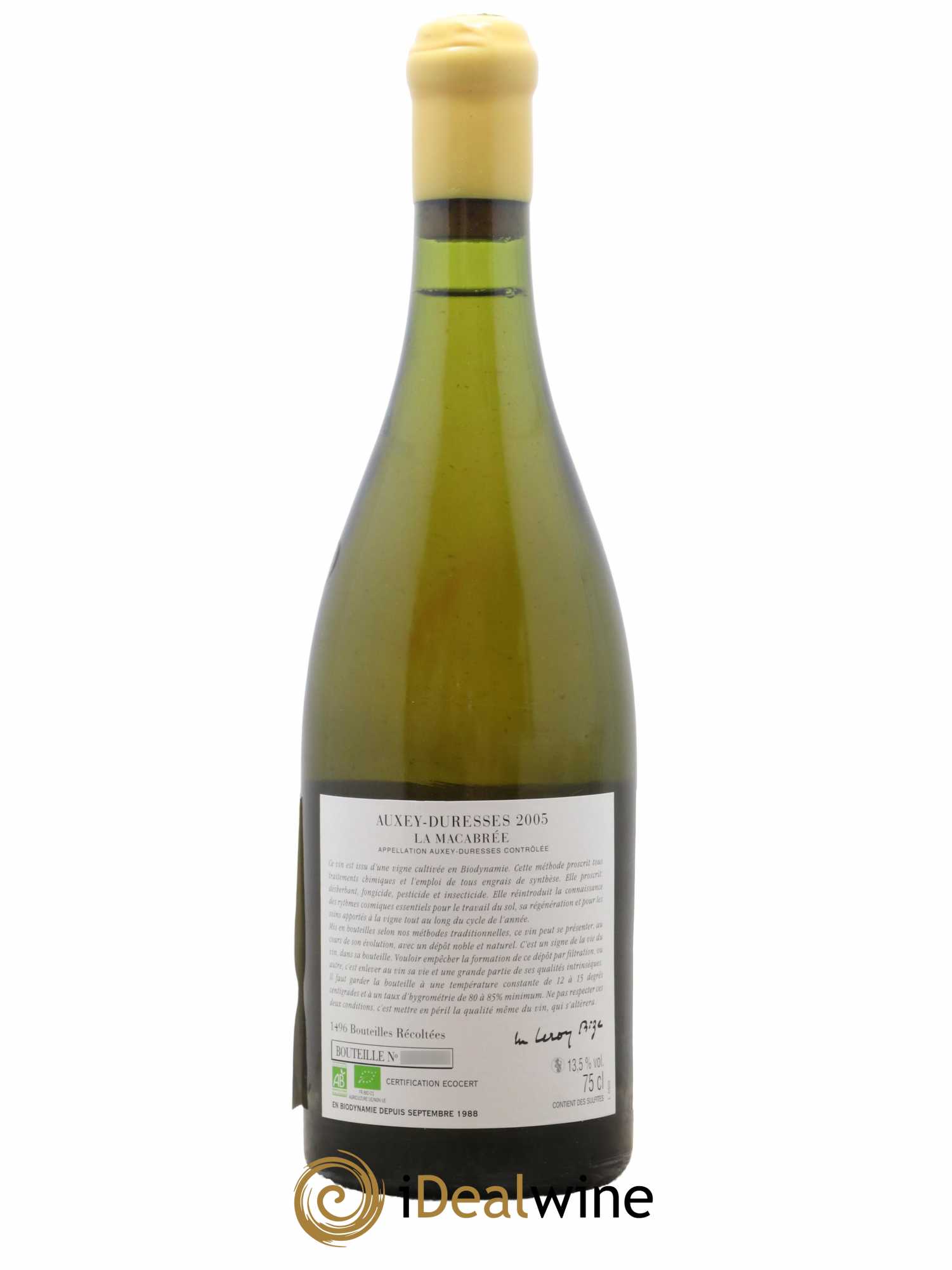 Auxey-Duresses La Macabrée d'Auvenay (Domaine) 2005 - Lot de 1 bouteille - 1