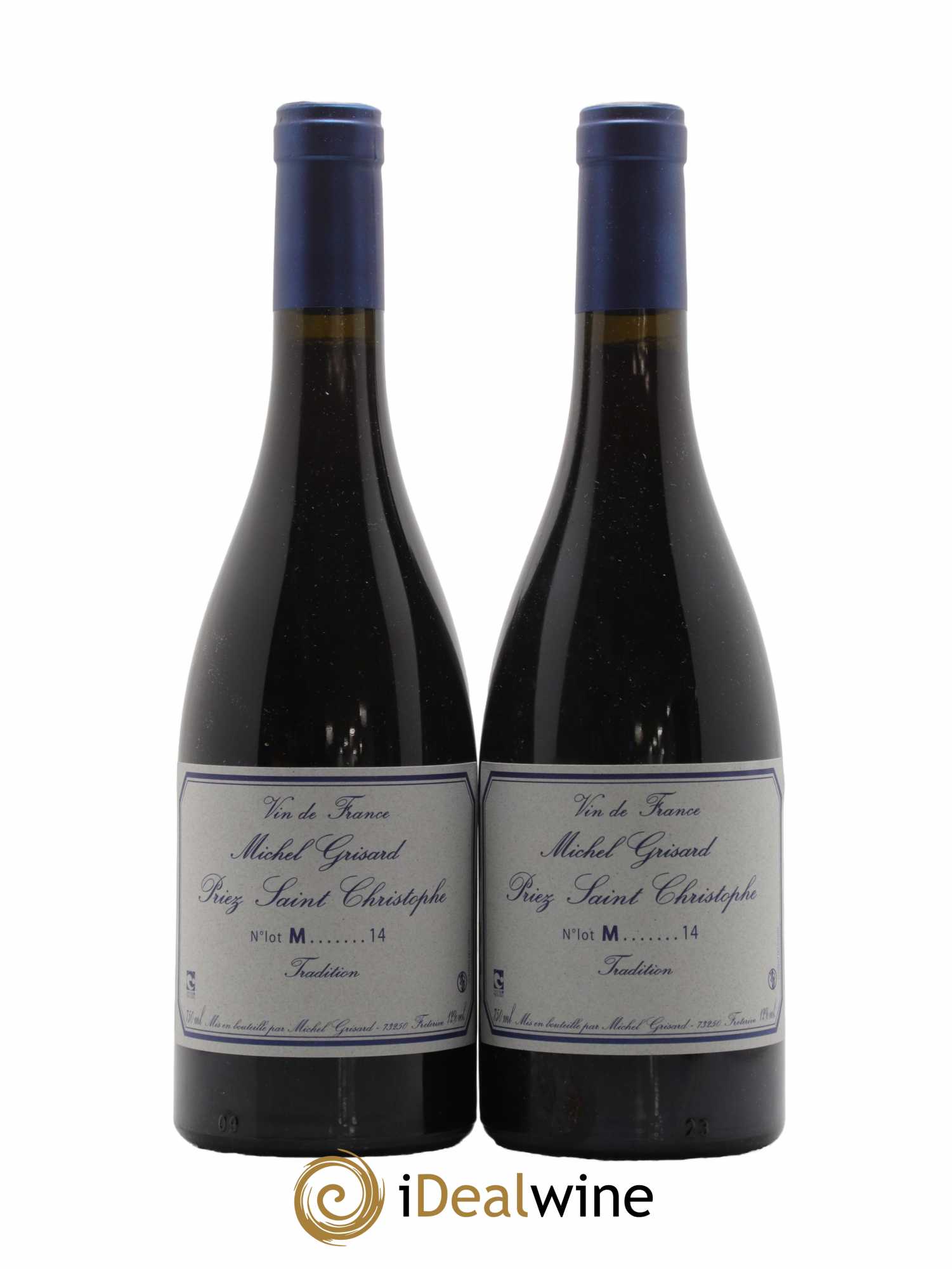 Vin de France Priez Saint Christophe Michel Grisard 2014 - Lot de 2 bouteilles - 0