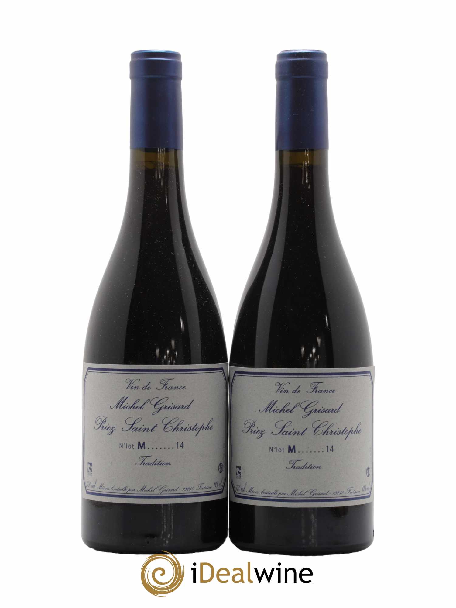 Vin de France Priez Saint Christophe Michel Grisard 2014 - Lot de 2 bouteilles - 0