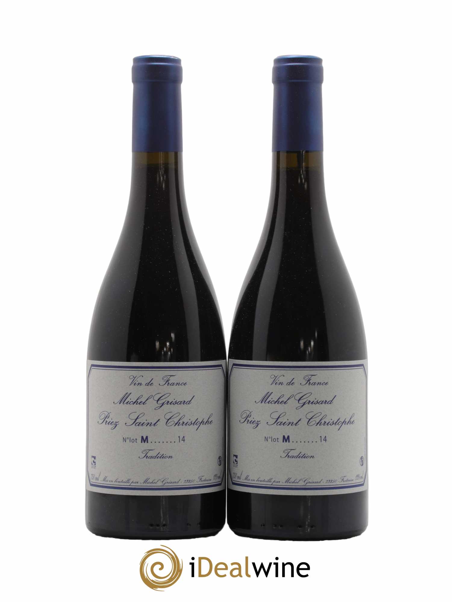 Vin de France Priez Saint Christophe Michel Grisard 2014 - Lot de 2 bouteilles - 0