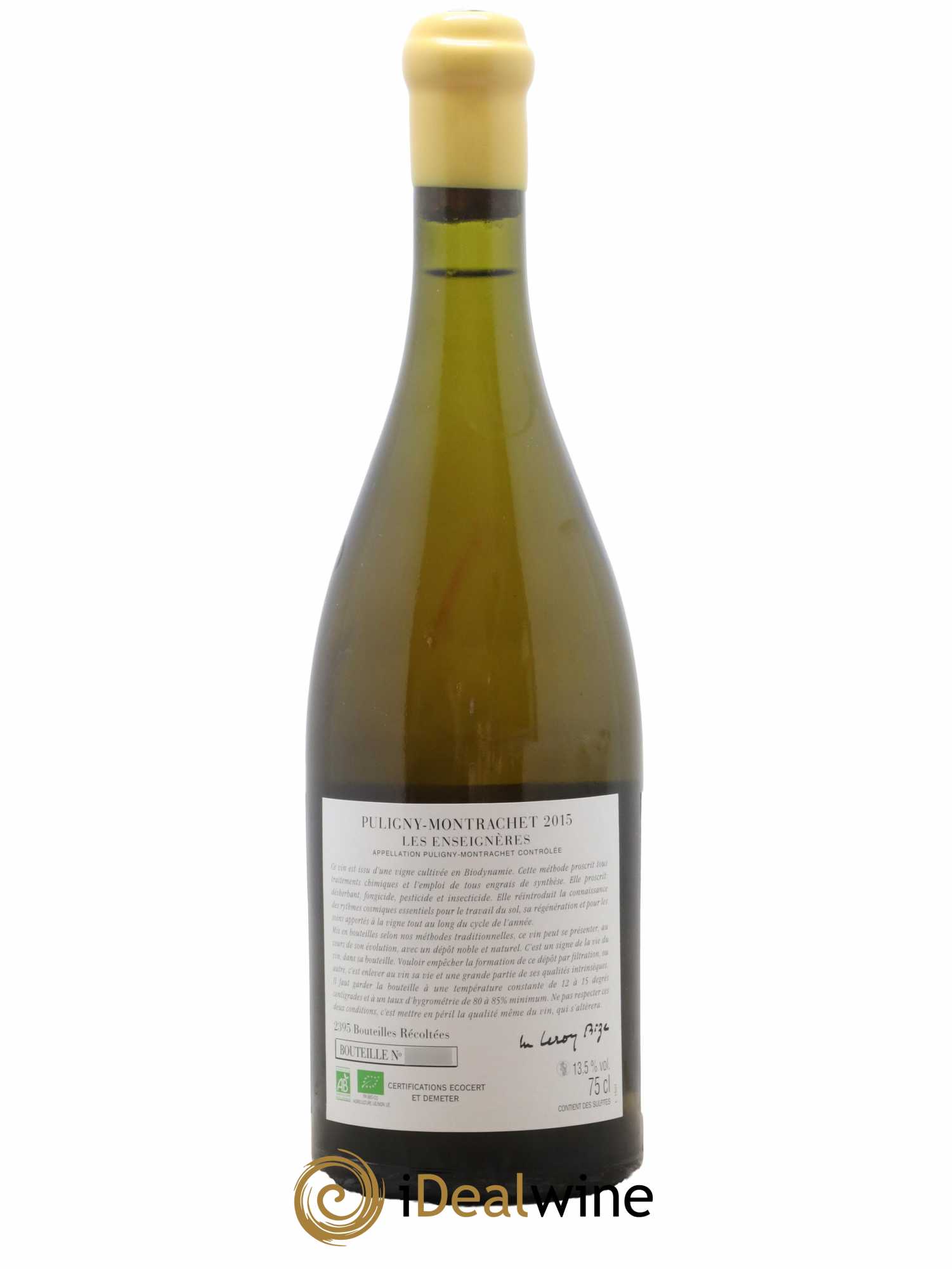 Puligny-Montrachet Les Enseignères d'Auvenay (Domaine) 2015 - Lot de 1 bouteille - 1