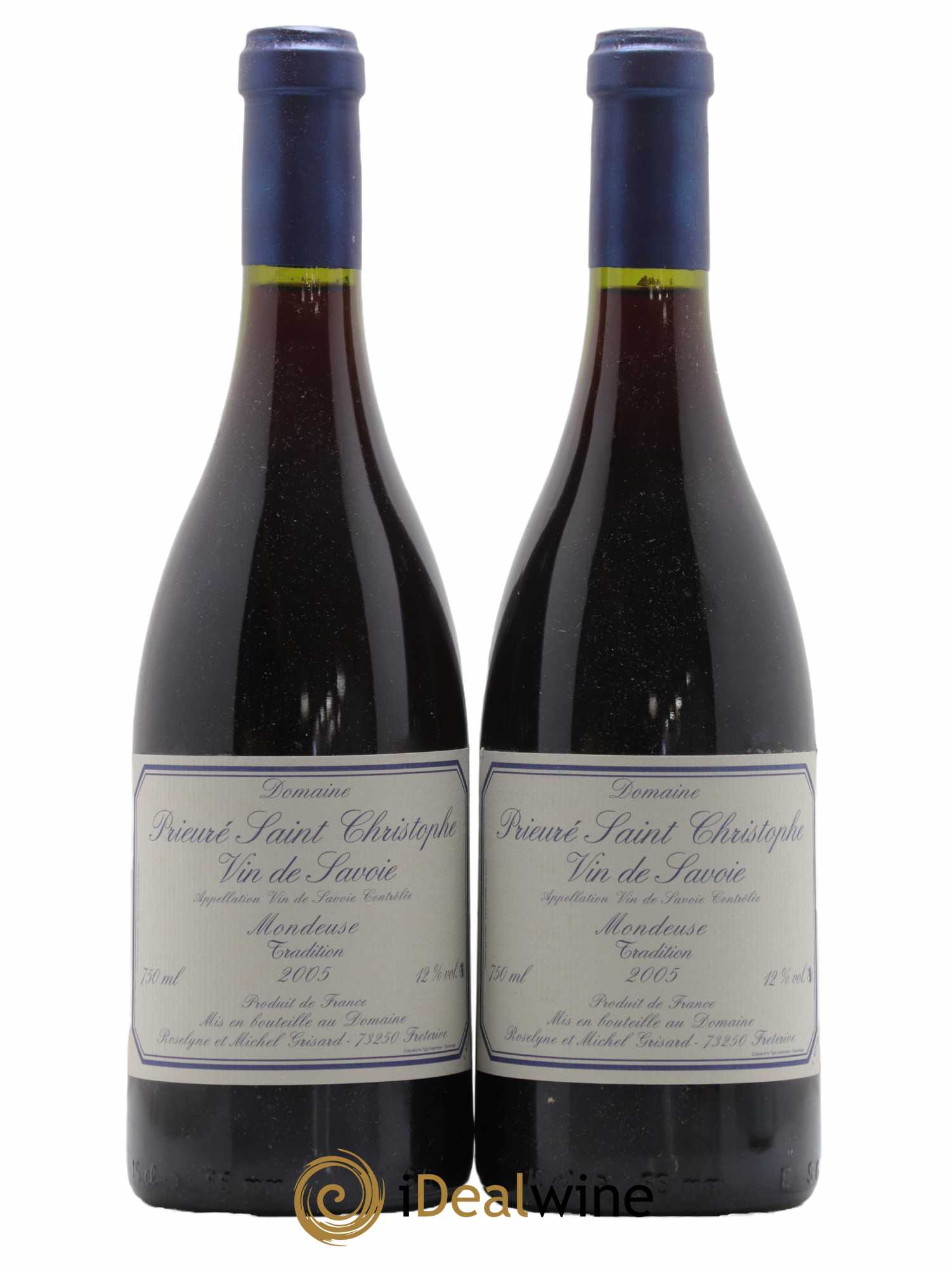 Vin de Savoie Mondeuse Tradition Prieuré Saint Christophe (Domaine) 2005 - Lot de 2 bouteilles - 0