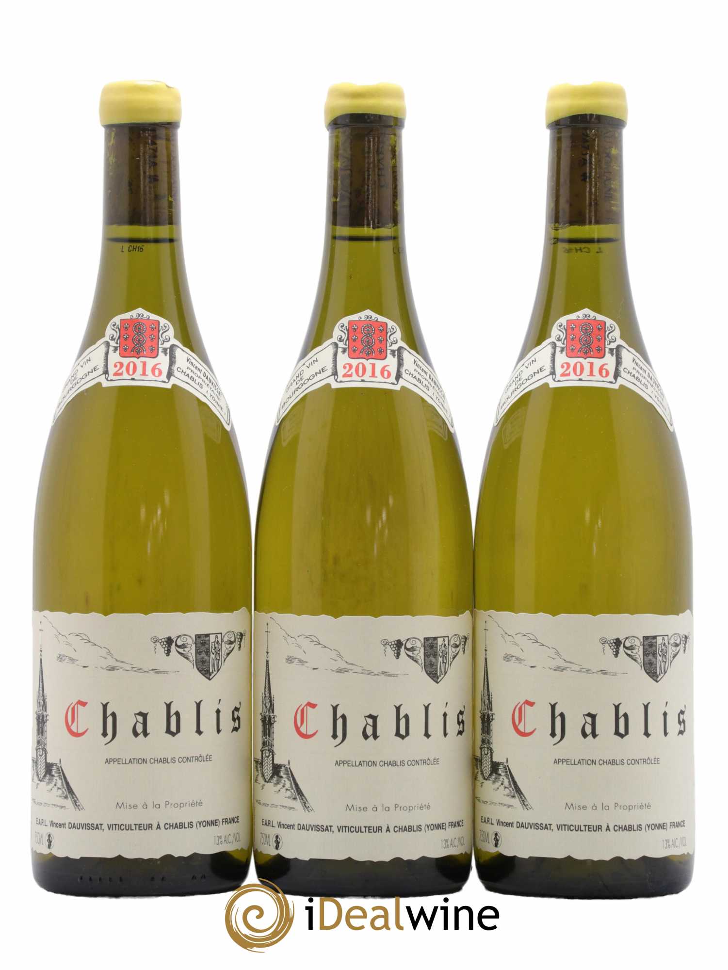 Chablis Vincent Dauvissat (Domaine) 2016 - Lot de 3 bouteilles - 0