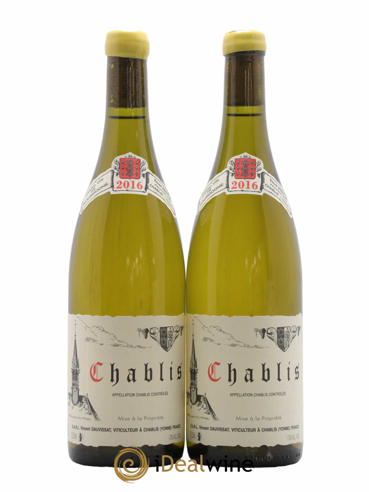 Chablis Vincent Dauvissat (Domaine) 2016 - Lot de 2 bouteilles - 0