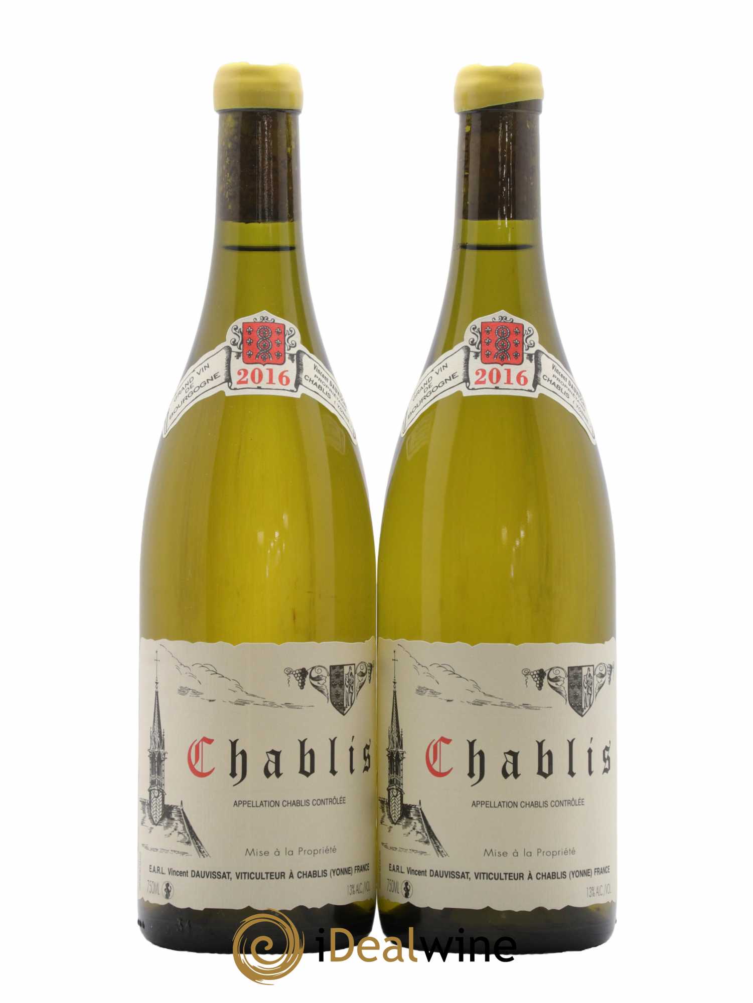 Chablis Vincent Dauvissat (Domaine) 2016 - Lot de 2 bouteilles - 0
