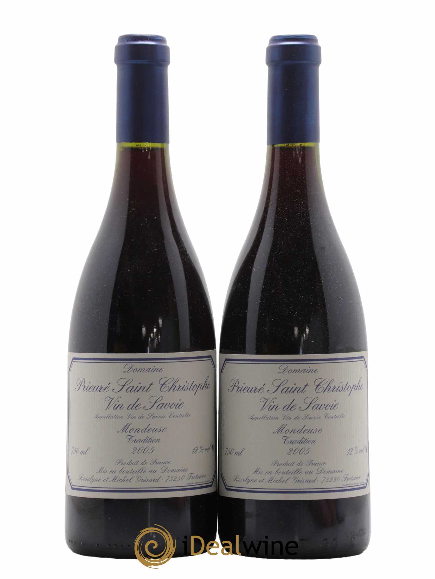 Vin de Savoie Mondeuse Tradition Prieuré Saint Christophe (Domaine) 2005 - Lot de 2 bouteilles - 0