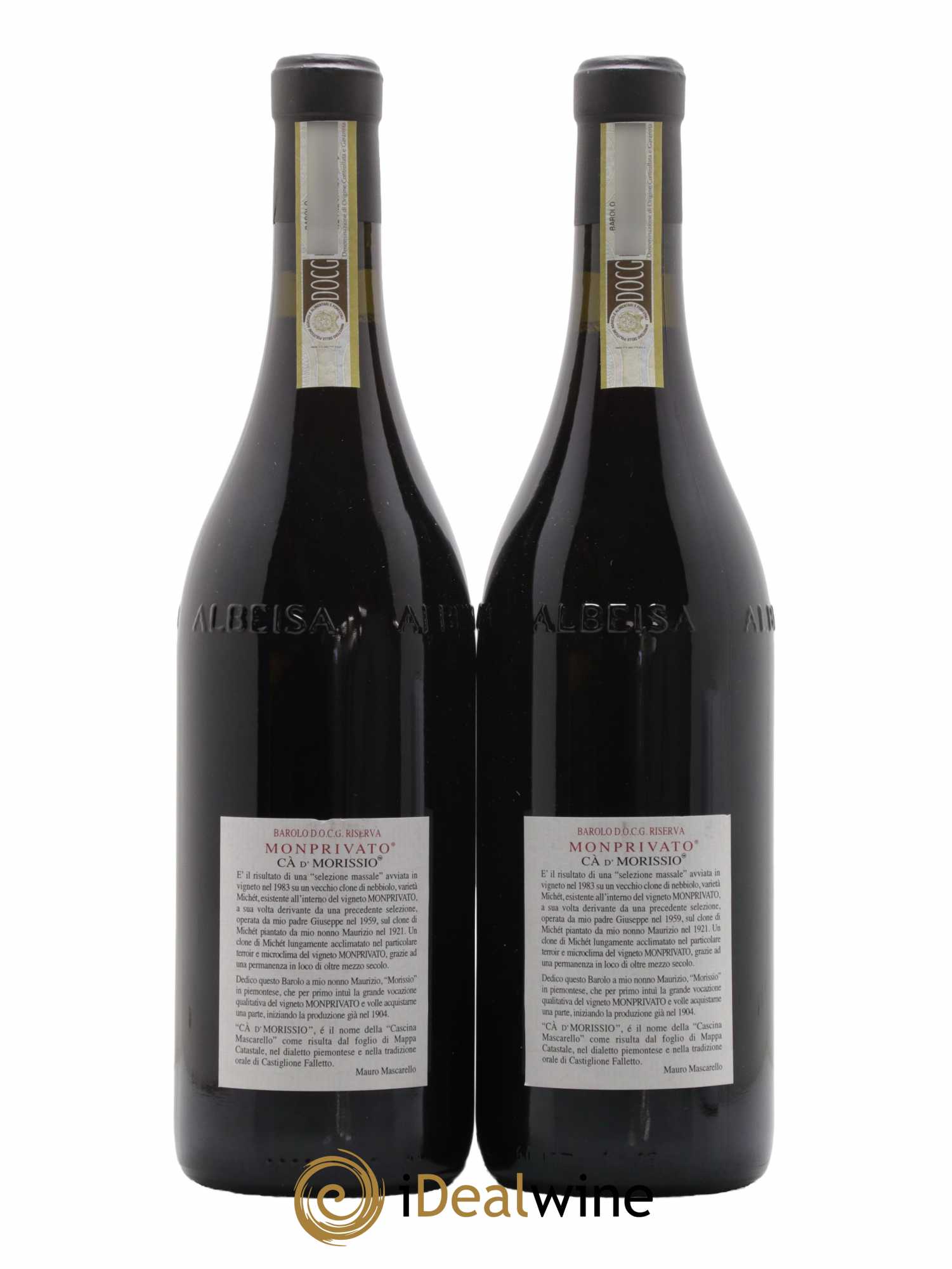 Barolo DOCG Monprivato Ca D' Morissio Giuseppe Mascarello Riserva 2014 - Lot of 2 bottles - 1