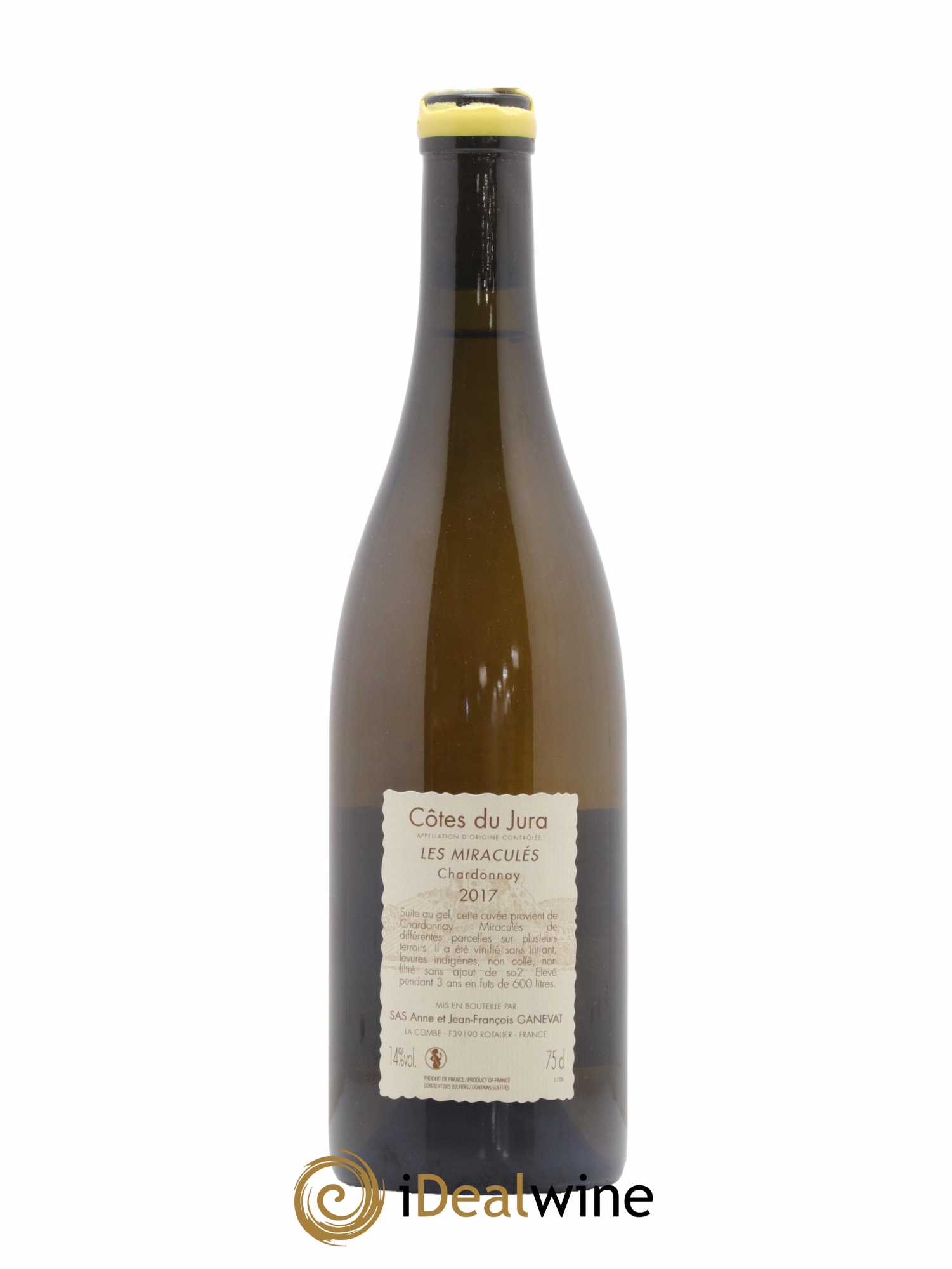 Côtes du Jura Les Miraculés Anne et Jean François Ganevat 2017 - Lot de 1 bouteille - 1