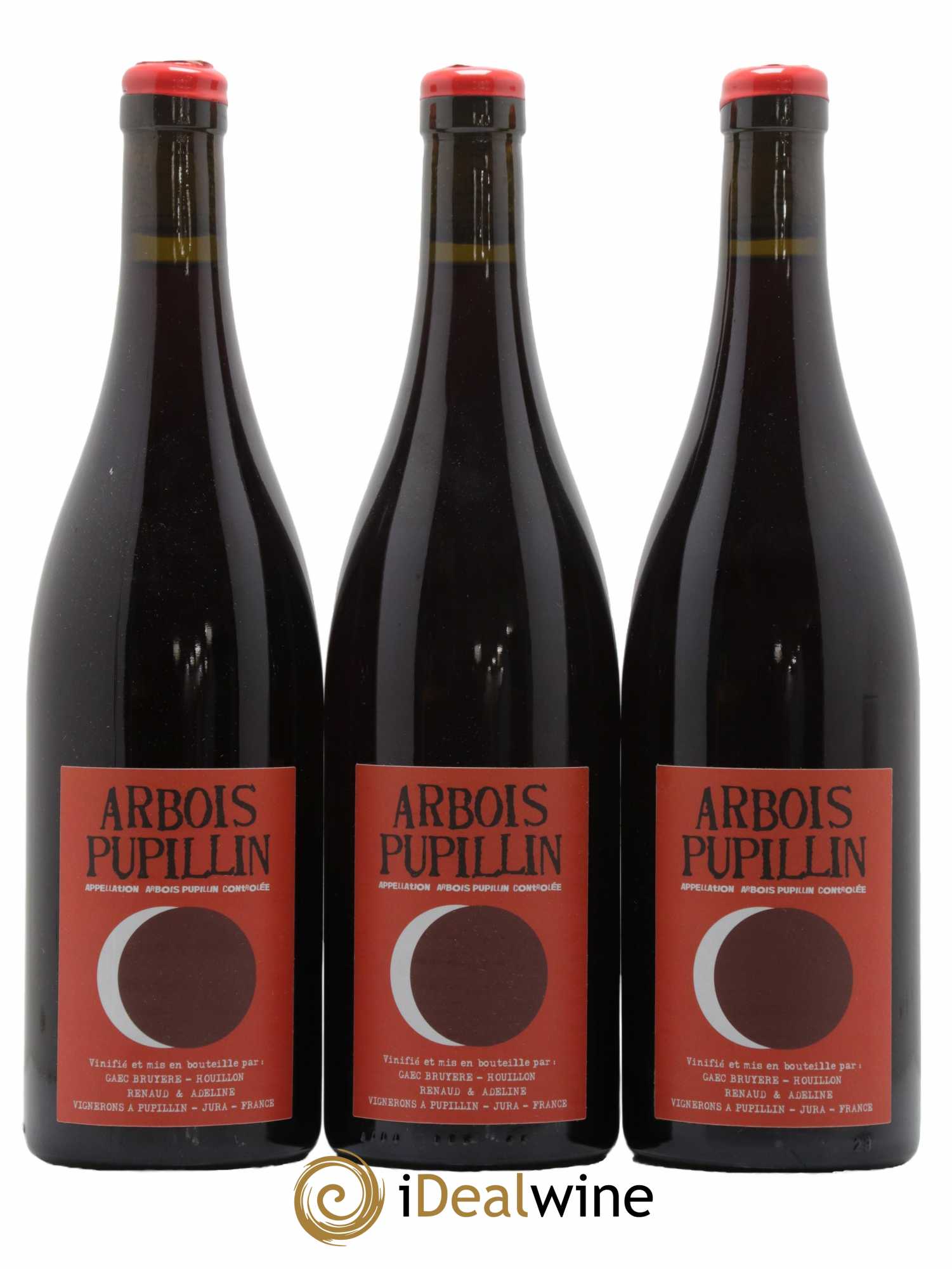 Arbois-Pupillin Ploussard En Aspis Adeline Houillon & Renaud Bruyère 2020 - Lot de 3 bouteilles - 0