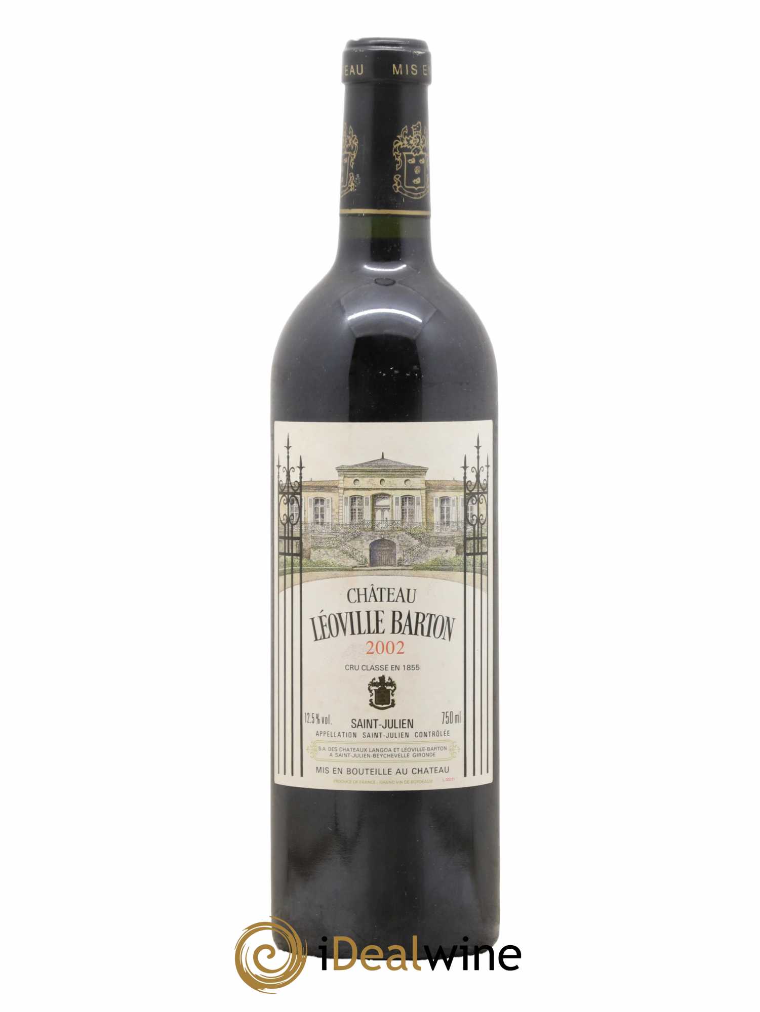 Château Léoville Barton 2ème Grand Cru Classé 2002 - Lot de 1 bouteille - 0