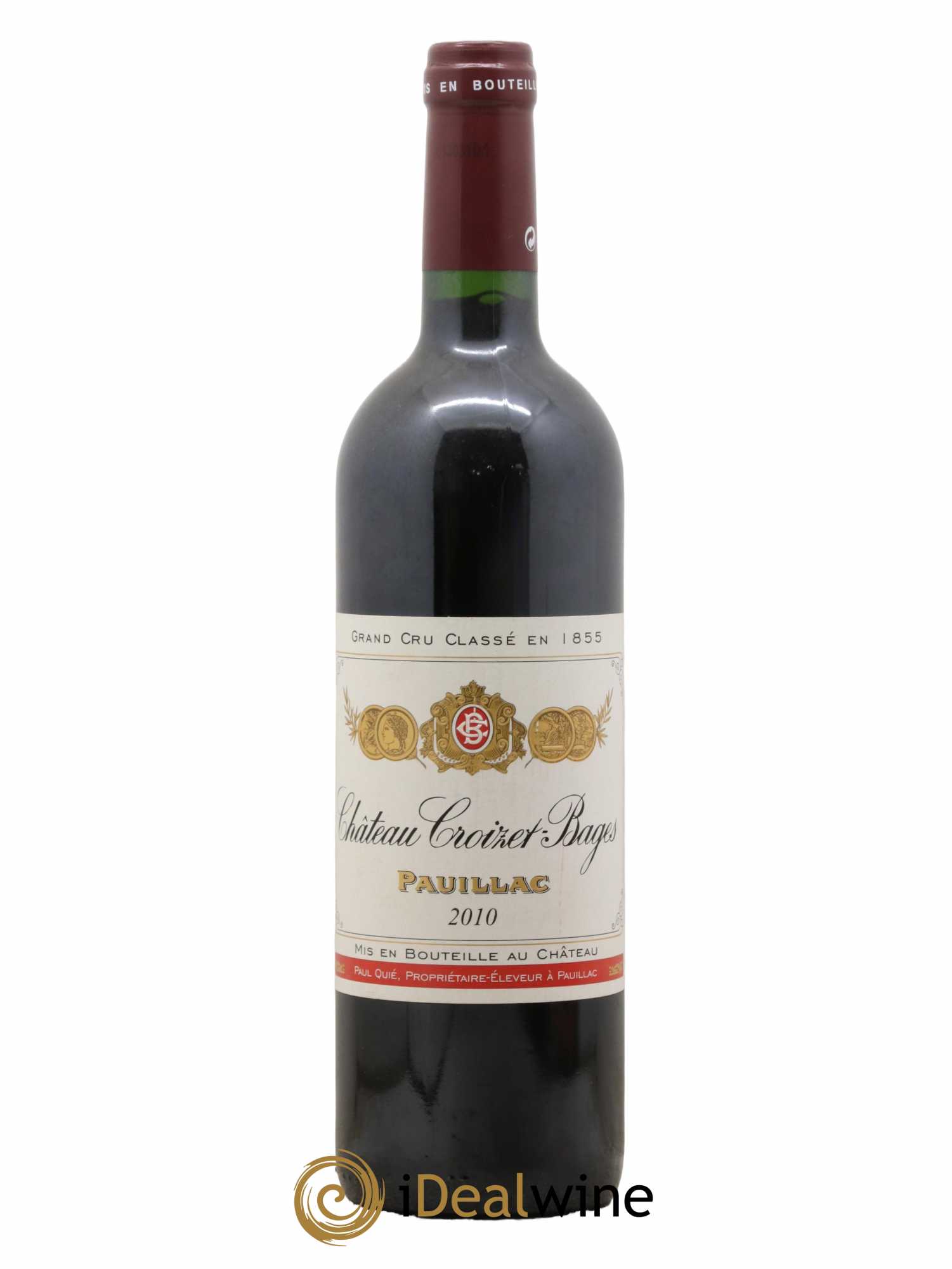 Château Croizet Bages 5ème Grand Cru Classé 2010 - Lot de 1 bouteille - 0
