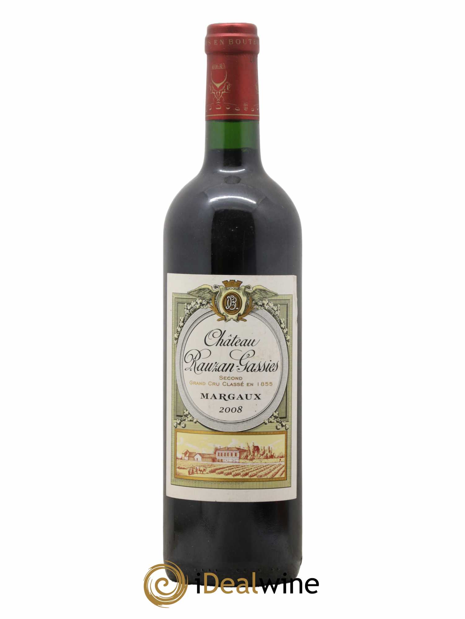 Château Rauzan-Gassies 2ème Grand Cru Classé 2008 - Lot de 1 bouteille - 0