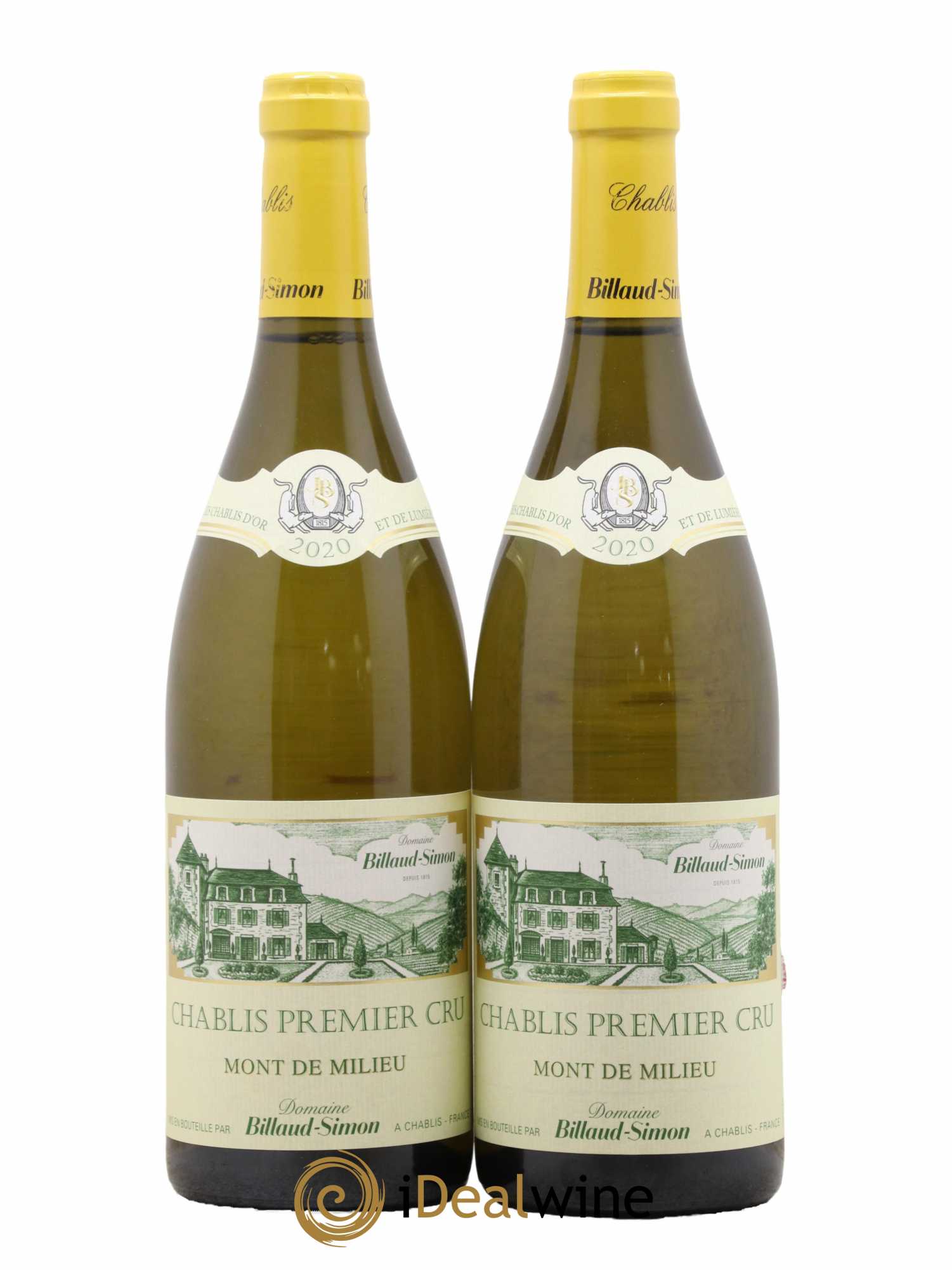 Chablis 1er Cru Mont de Milieu Billaud-Simon (Domaine) 2020 - Lot de 2 bouteilles - 0