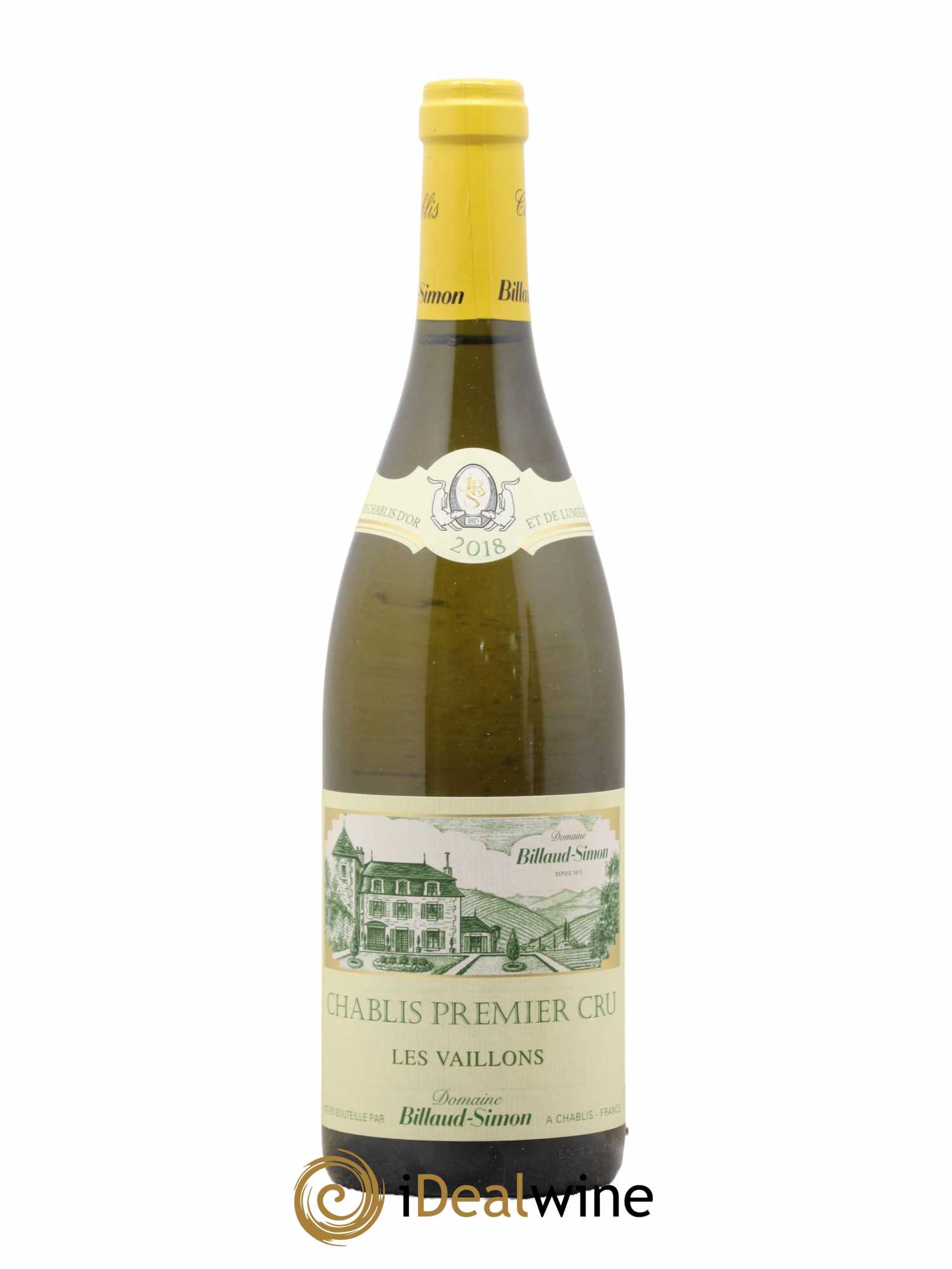 Chablis 1er Cru Les Vaillons Billaud-Simon (Domaine) 2018 - Lot de 1 bouteille - 0