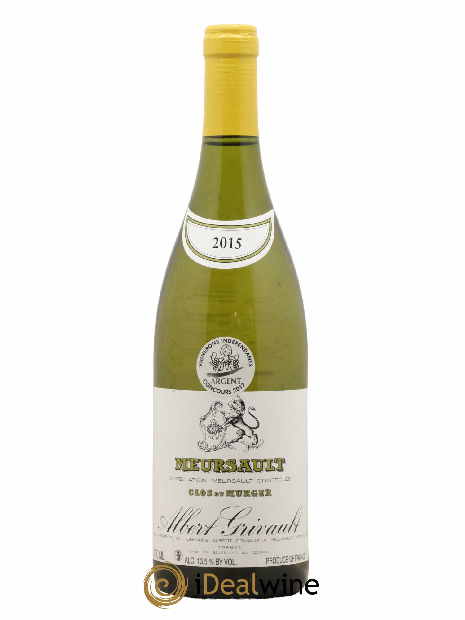 Meursault Clos du Murger Albert Grivault 2015 - Lot de 1 bouteille - 0