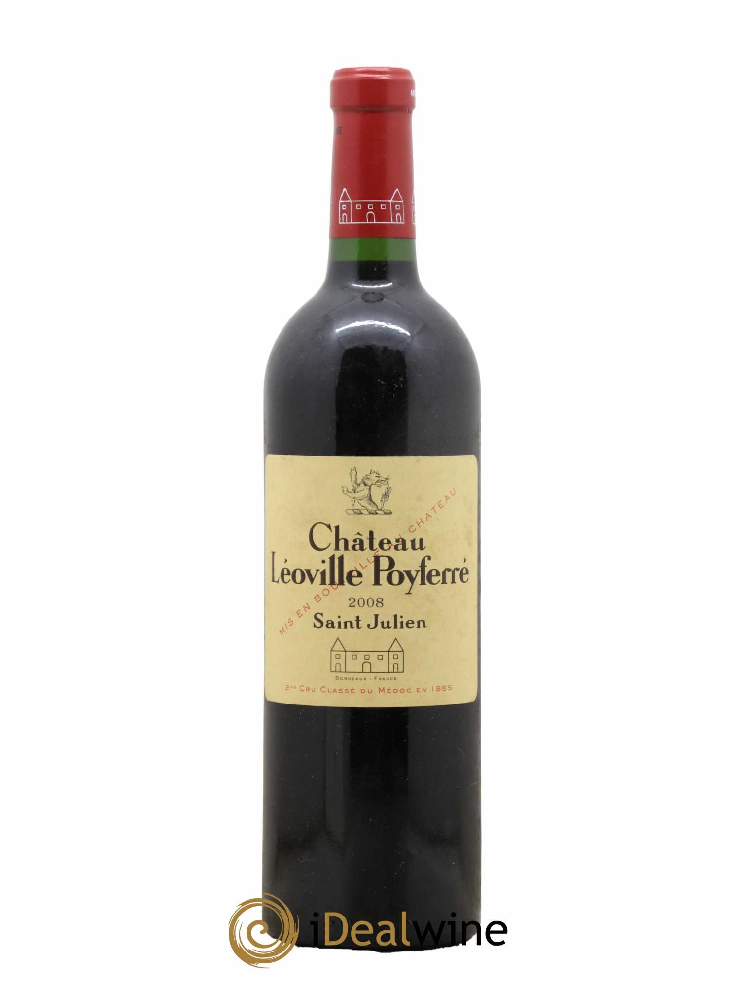 Château Léoville Poyferré 2ème Grand Cru Classé 2008 - Lot de 1 bouteille - 0
