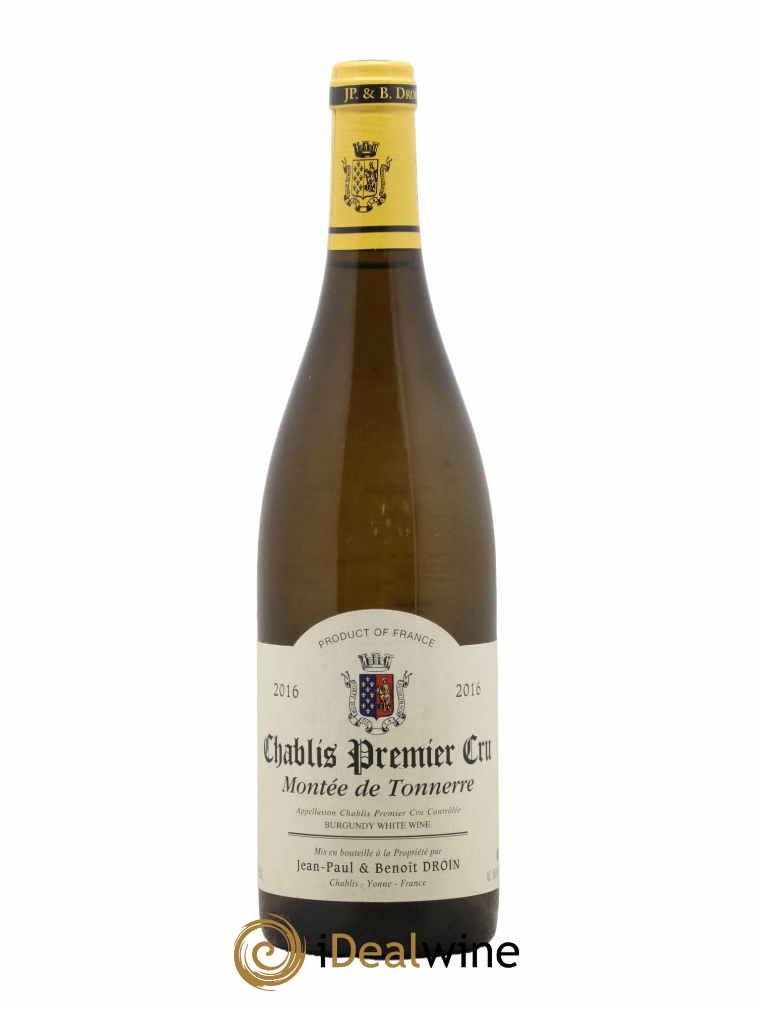 Chablis 1er Cru Montée de Tonnerre Jean-Paul & Benoît Droin (Domaine) 2016 - Posten von 1 Flasche - 0