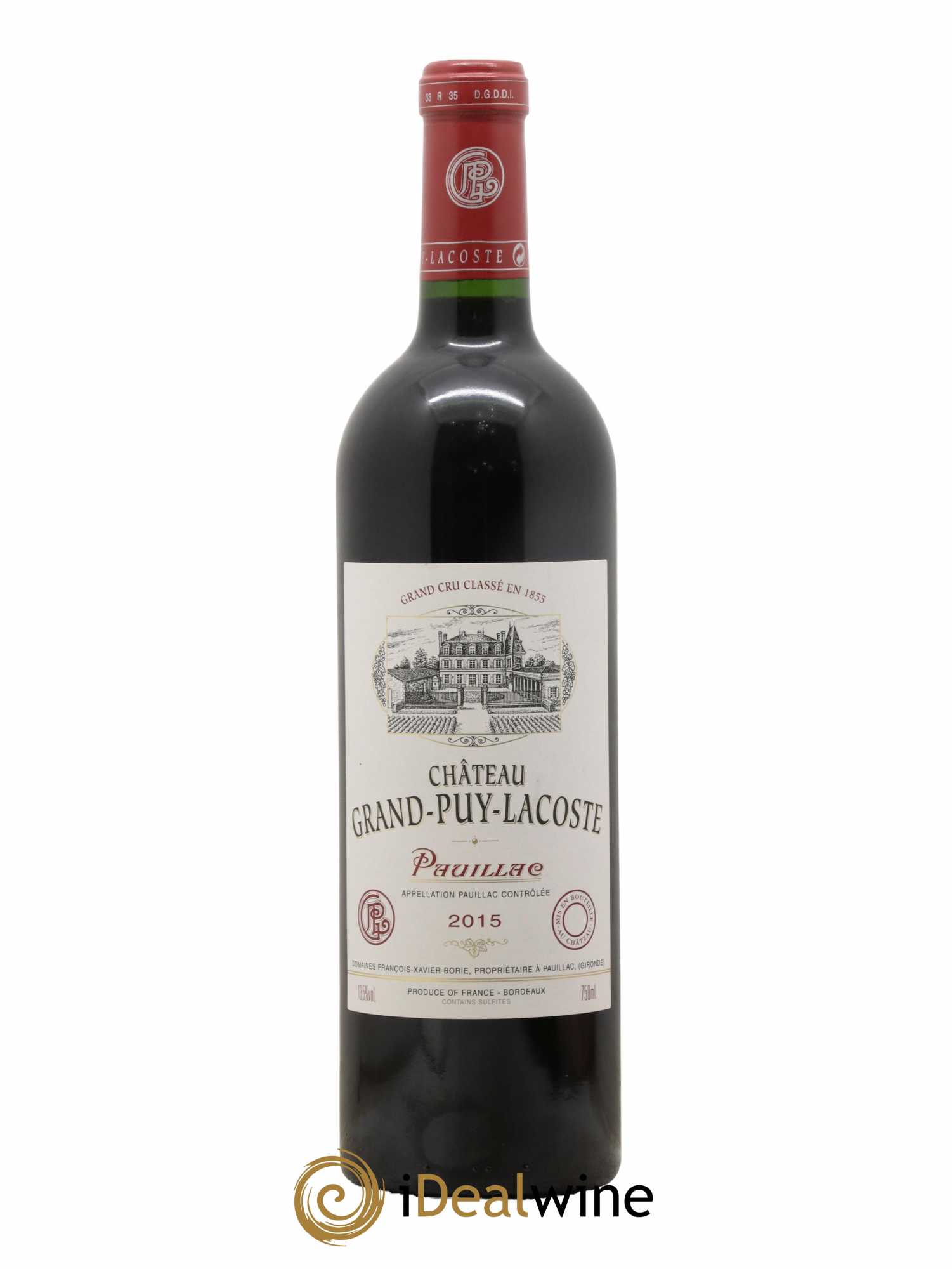 Château Grand Puy Lacoste 5ème Grand Cru Classé 2015 - Lot de 1 bouteille - 0
