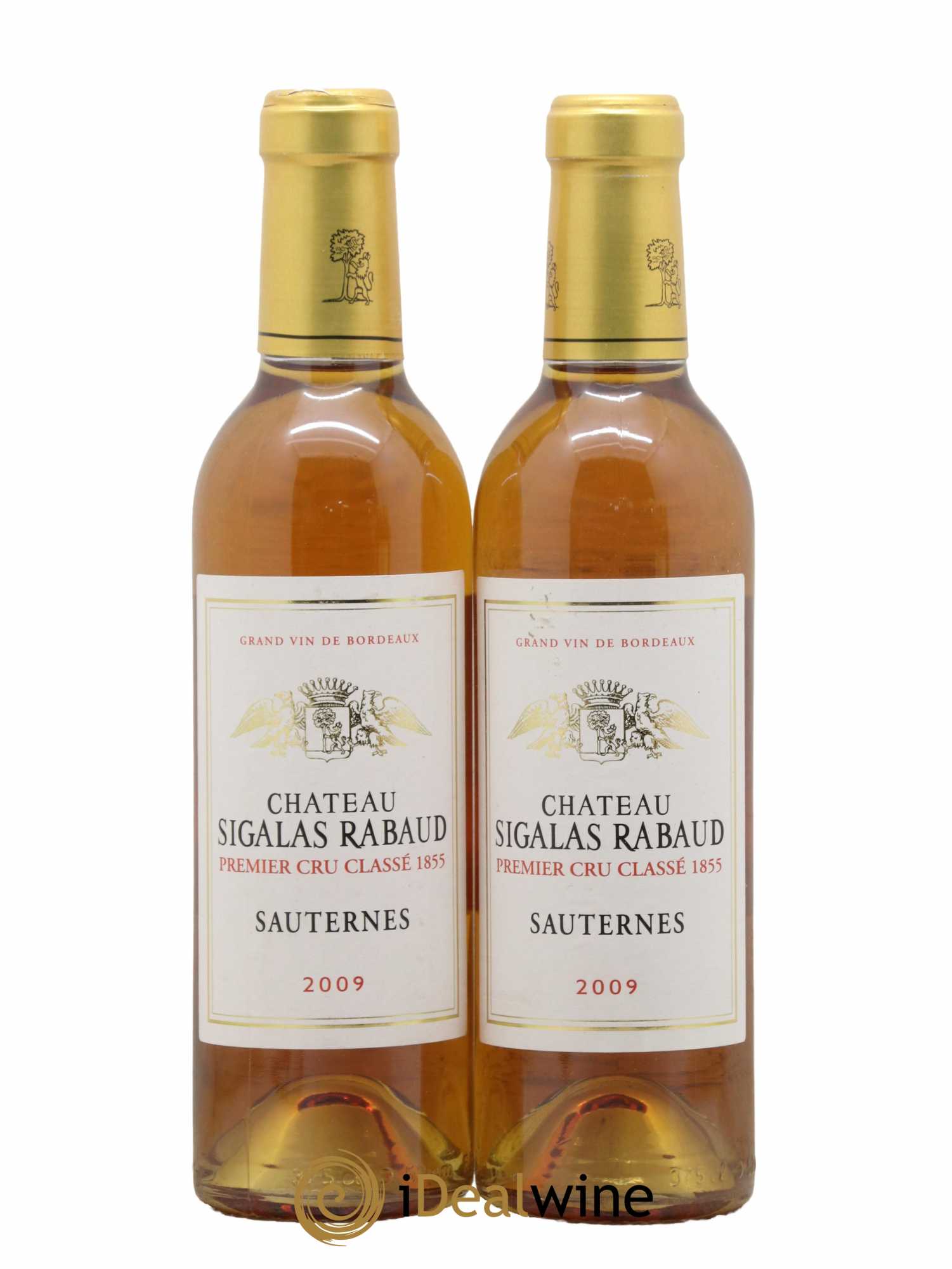 Château Sigalas Rabaud 1er Grand Cru Classé 2009 - Posten von 2 Demi-Flaschen - 0