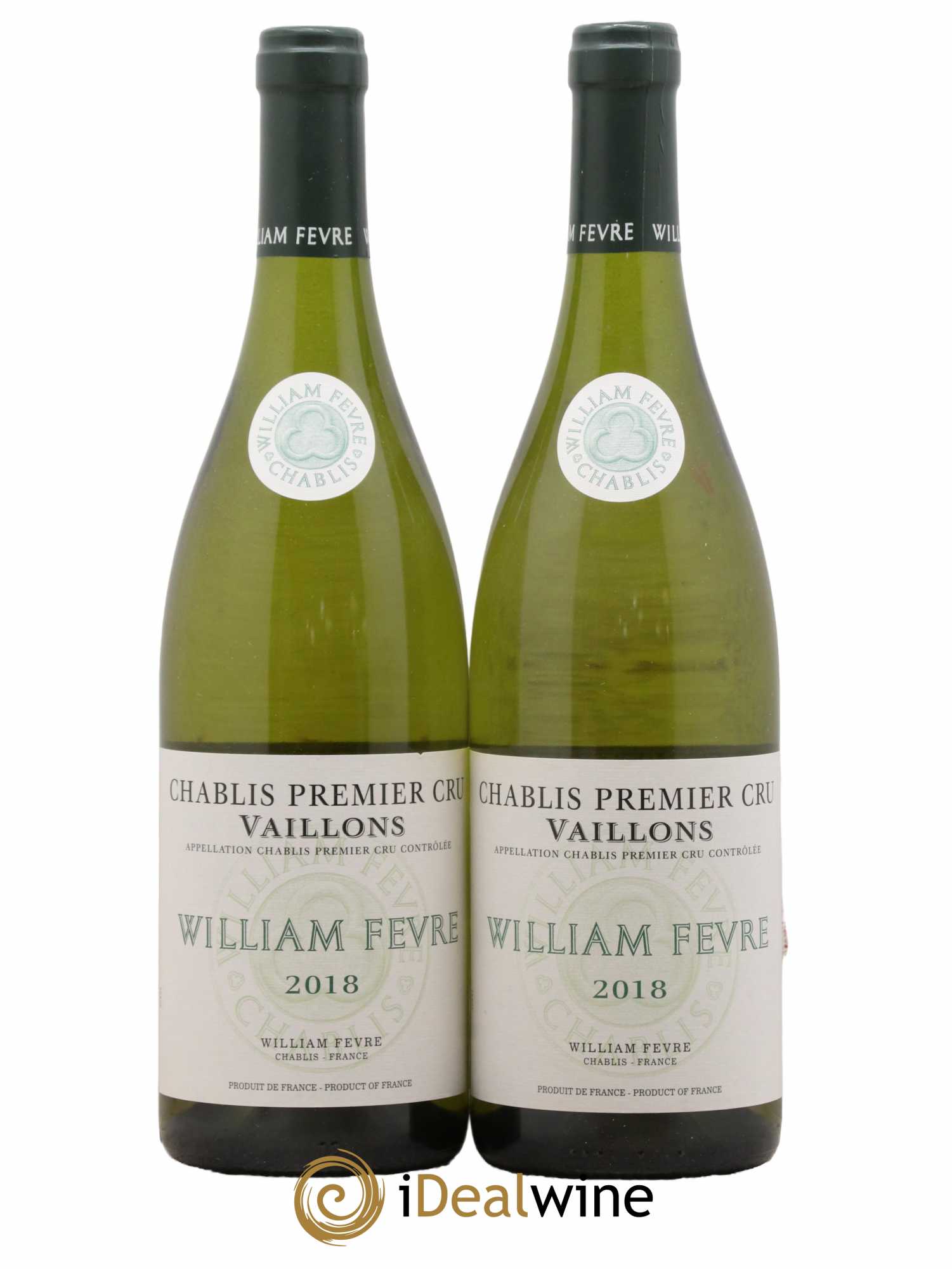 Chablis 1er Cru Vaillons William Fèvre 2018 - Lot de 2 bouteilles - 0