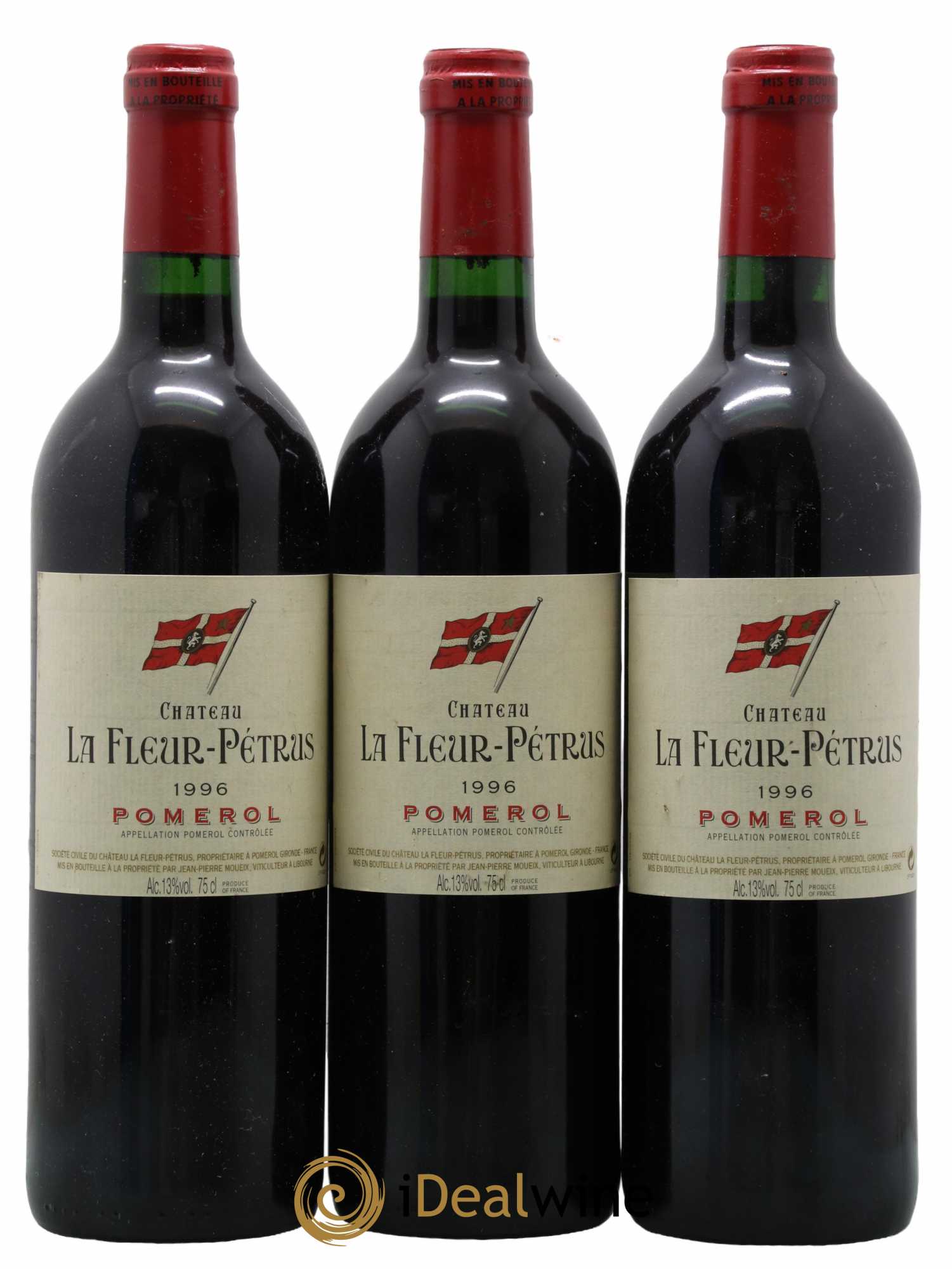 Château la Fleur Petrus 1996 - Lot de 3 bouteilles - 0