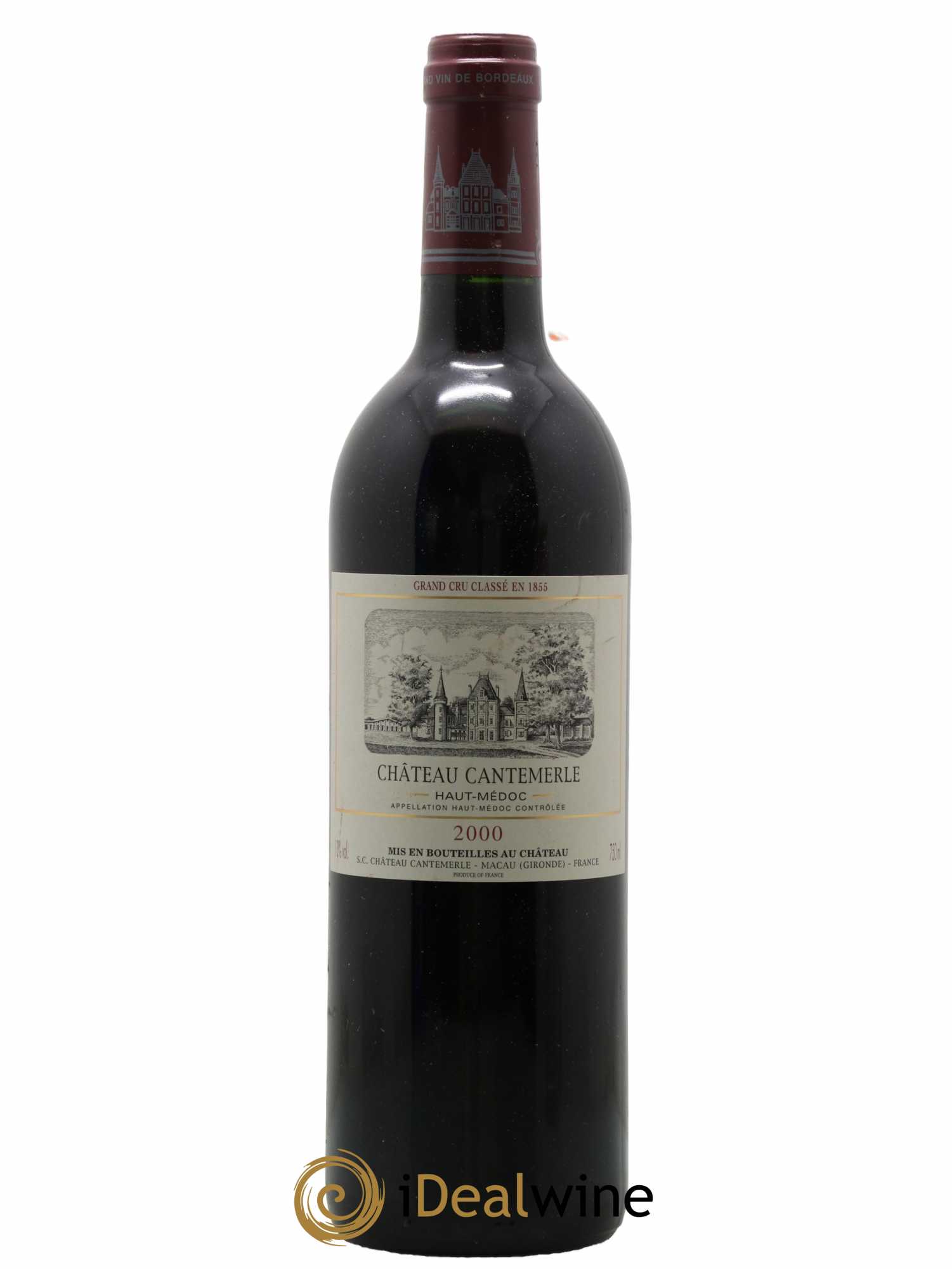 Château Cantemerle 5ème Grand Cru Classé 2000 - Lot de 1 bouteille - 0