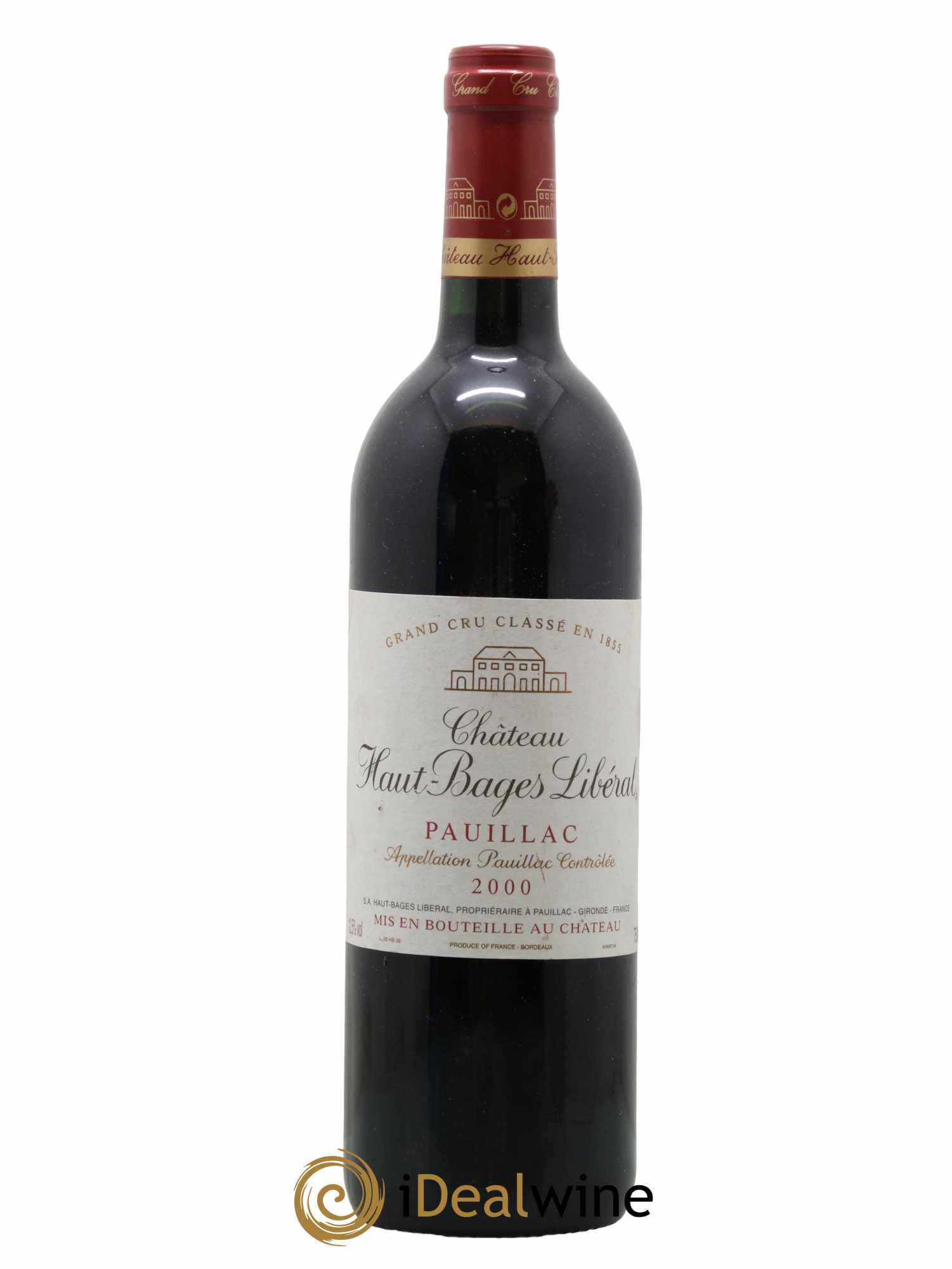 Château Haut Bages Libéral 5ème Grand Cru Classé 2000 - Lot de 1 bouteille - 0