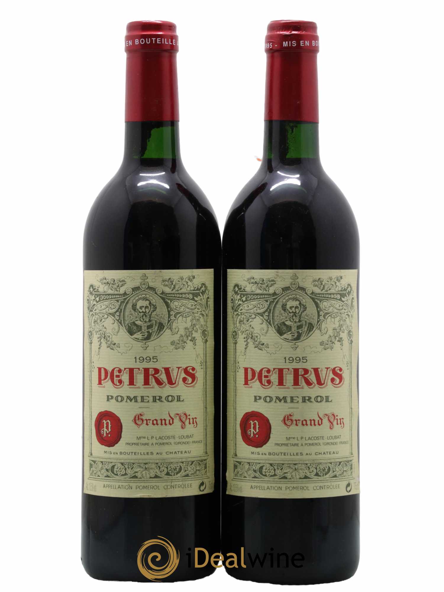 Petrus 1995 - Lot de 2 bouteilles - 0
