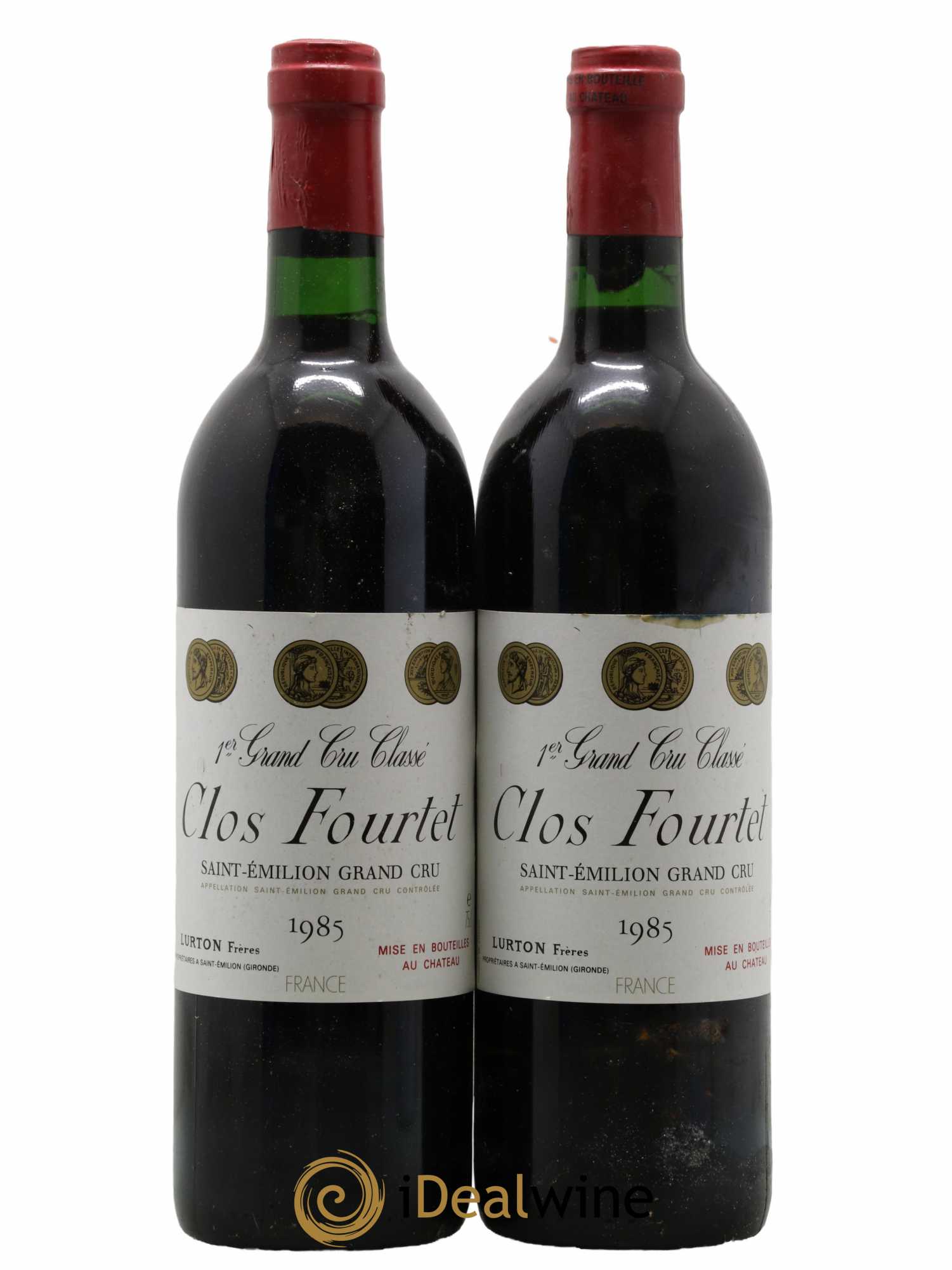 Clos Fourtet 1er Grand Cru Classé B 1985 - Lot de 2 bouteilles - 0