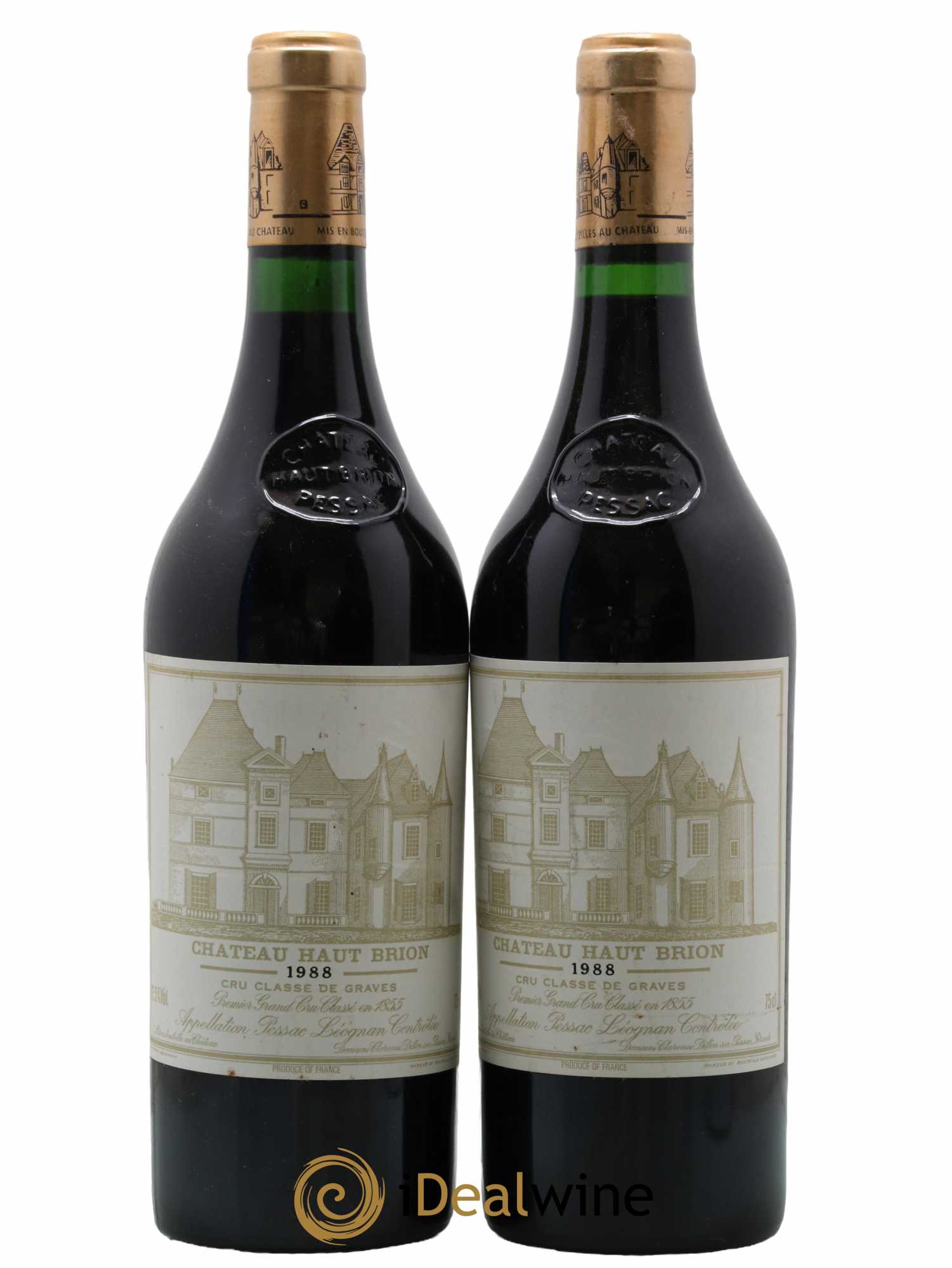 Château Haut Brion 1er Grand Cru Classé 1988 - Lot de 2 bouteilles - 0
