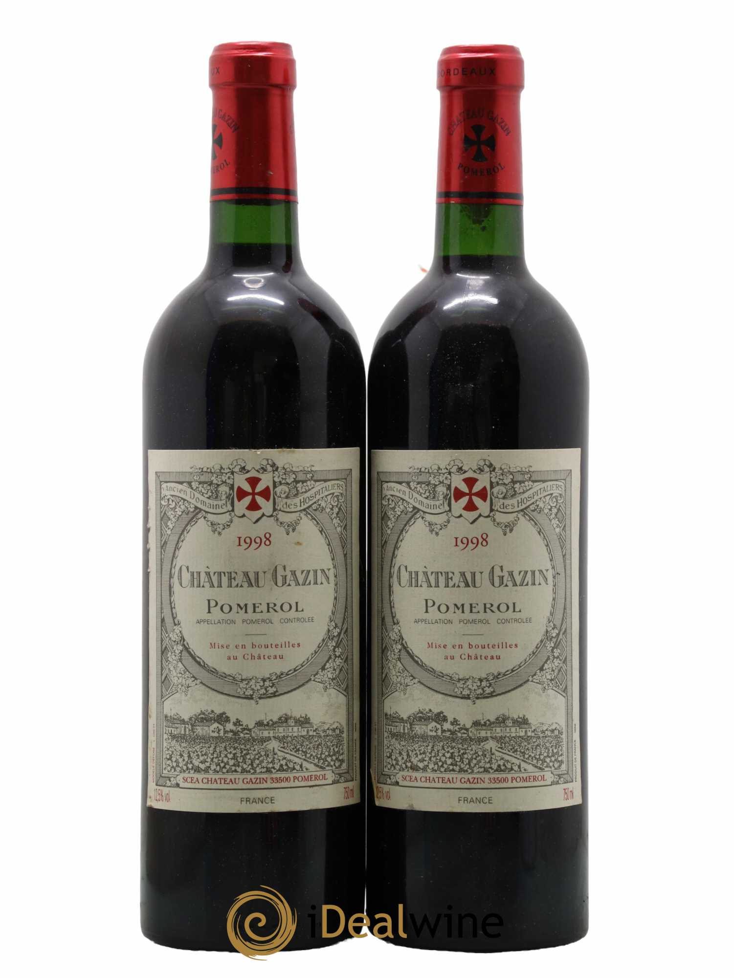 Château Gazin 1998 - Lot de 2 bouteilles - 0