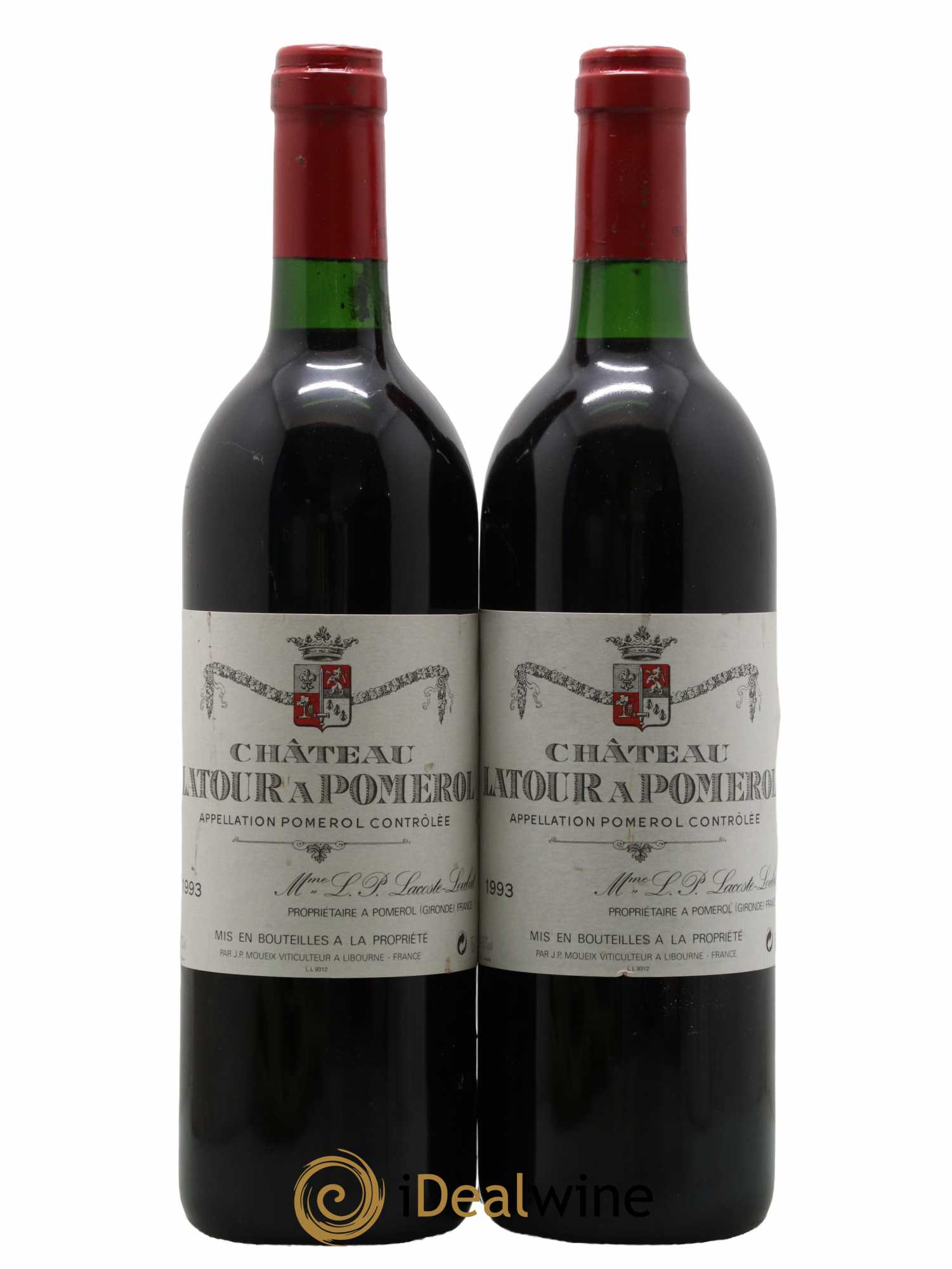 Château Latour à Pomerol 1993 - Lot de 2 bouteilles - 0