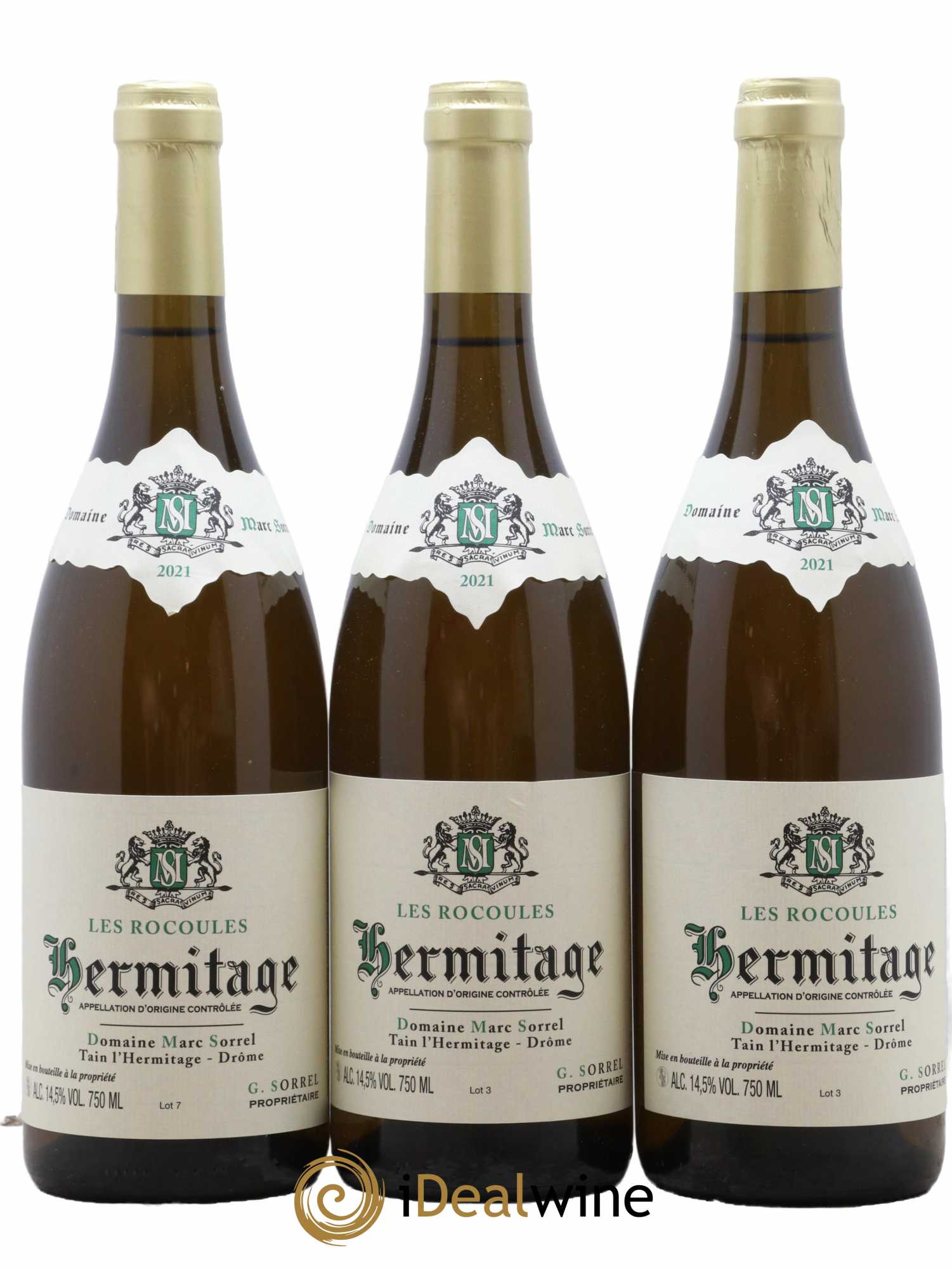 Hermitage Les Rocoules Marc Sorrel 2021 - Lot de 3 bouteilles - 0