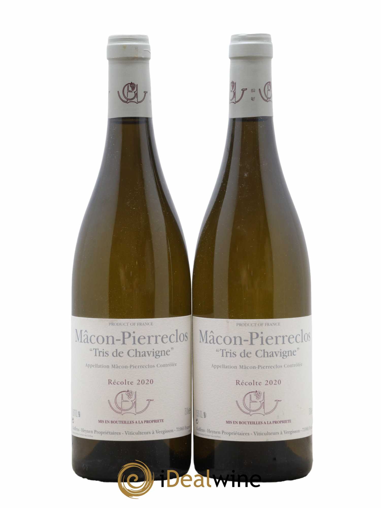Mâcon-Pierreclos Tri de Chavigne Guffens-Heynen 2020 - Lot de 2 bouteilles - 0