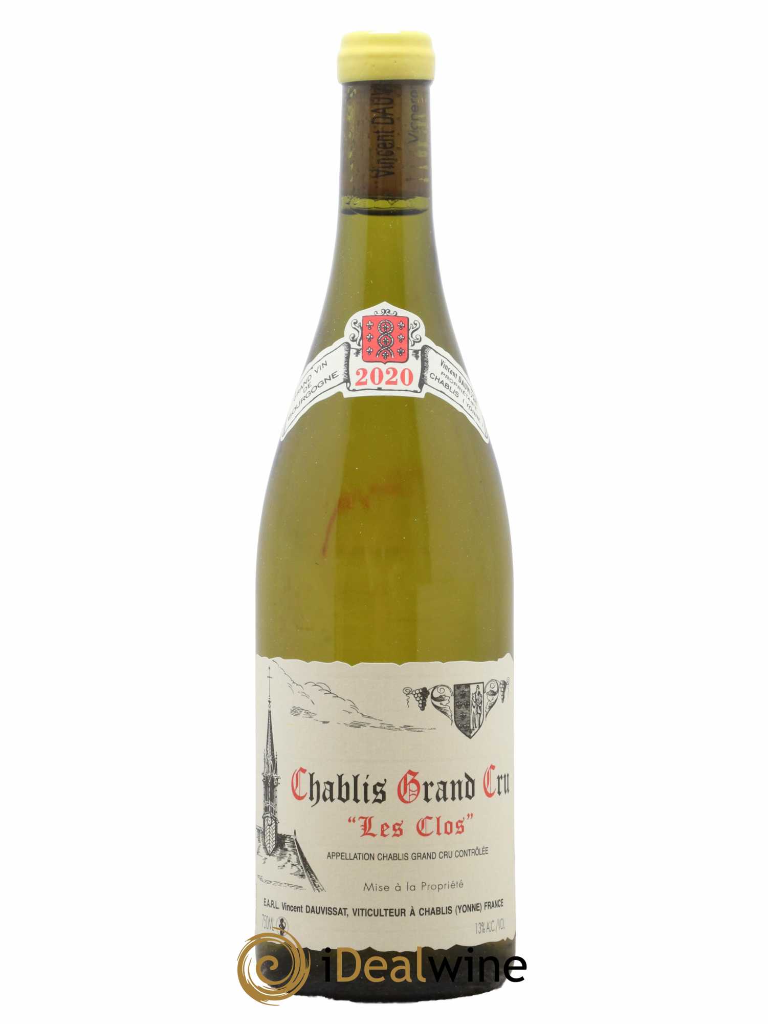 Chablis Grand Cru Les Clos Vincent Dauvissat (Domaine) 2020 - Lot de 1 bouteille - 0